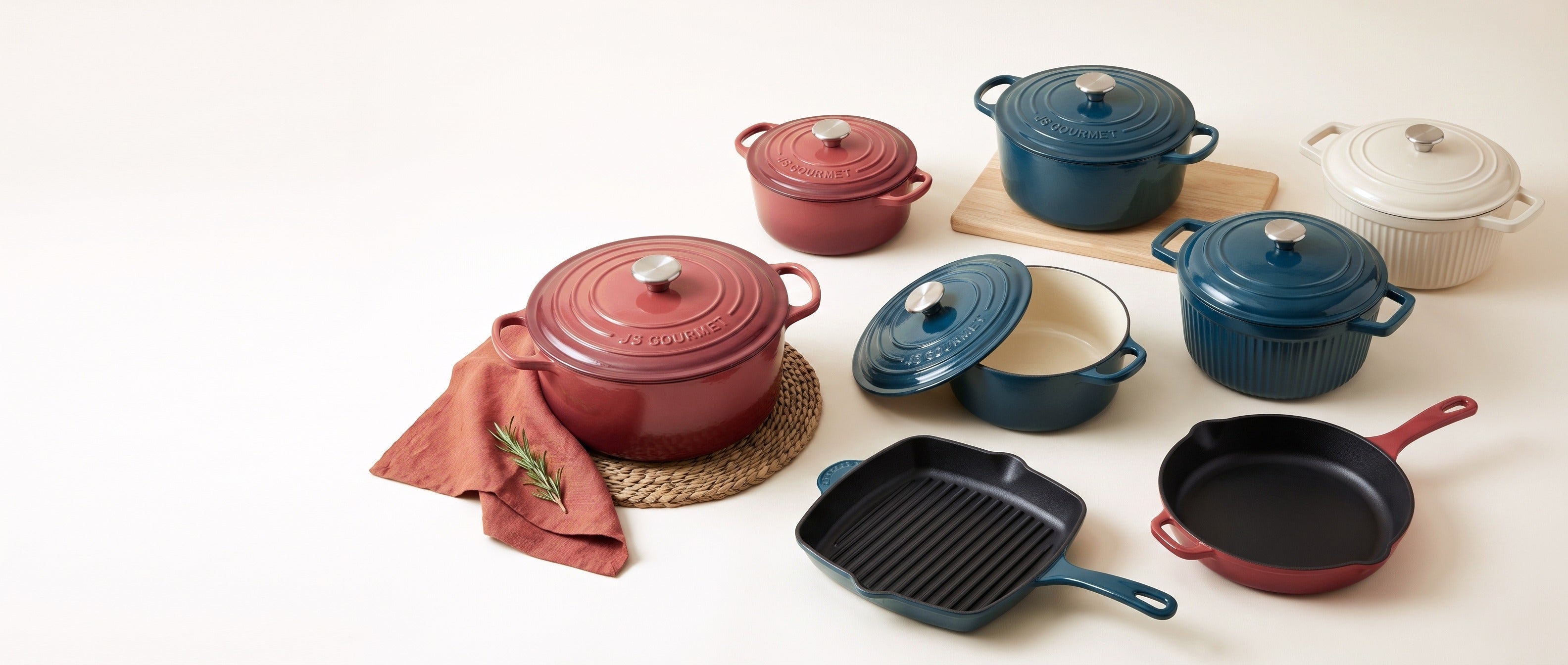 JS Gourmet Inspiration Italia enamelled cast iron collection