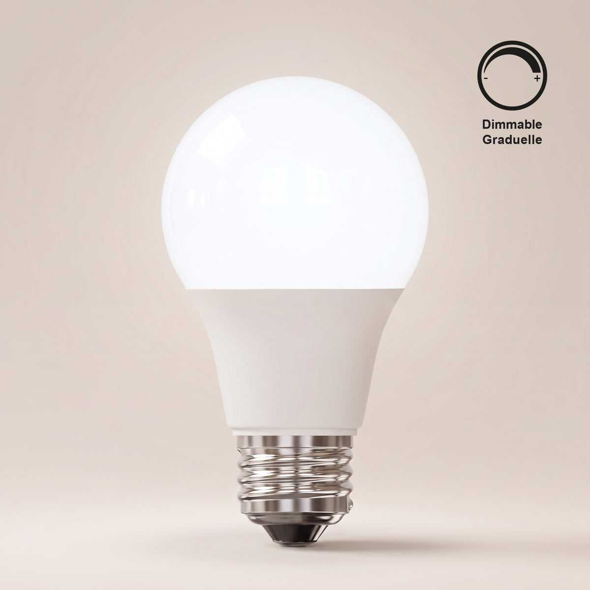 LED Type A19 9.5W / 120V / E26 / 5000K Daylight Dimmable 6-Pack