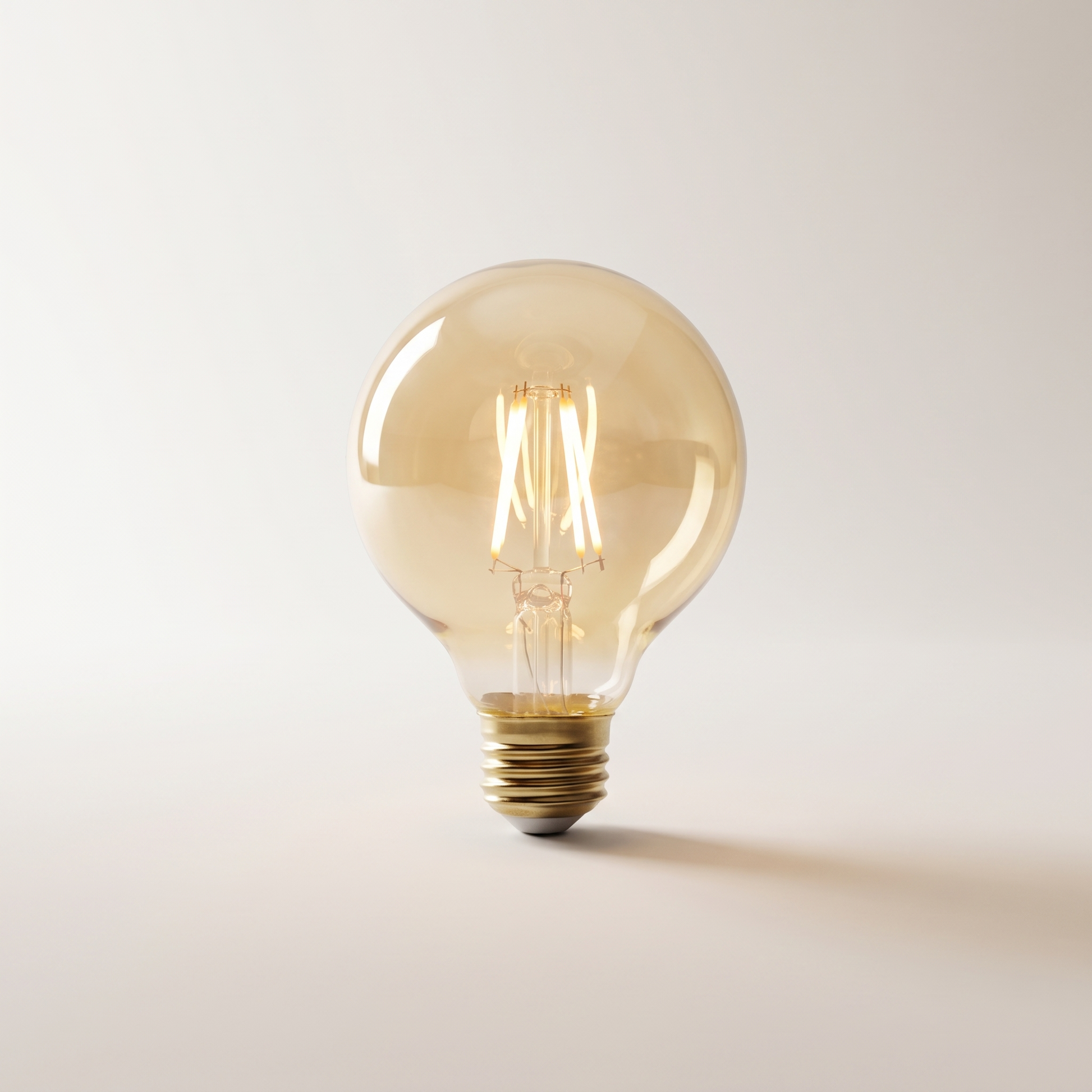 Xtricity LED Filament G25 Globe — 5W / 120V / E26 / 350 Lumens / 2200K Soft White, Smoked, Dimmable (1-Pack)