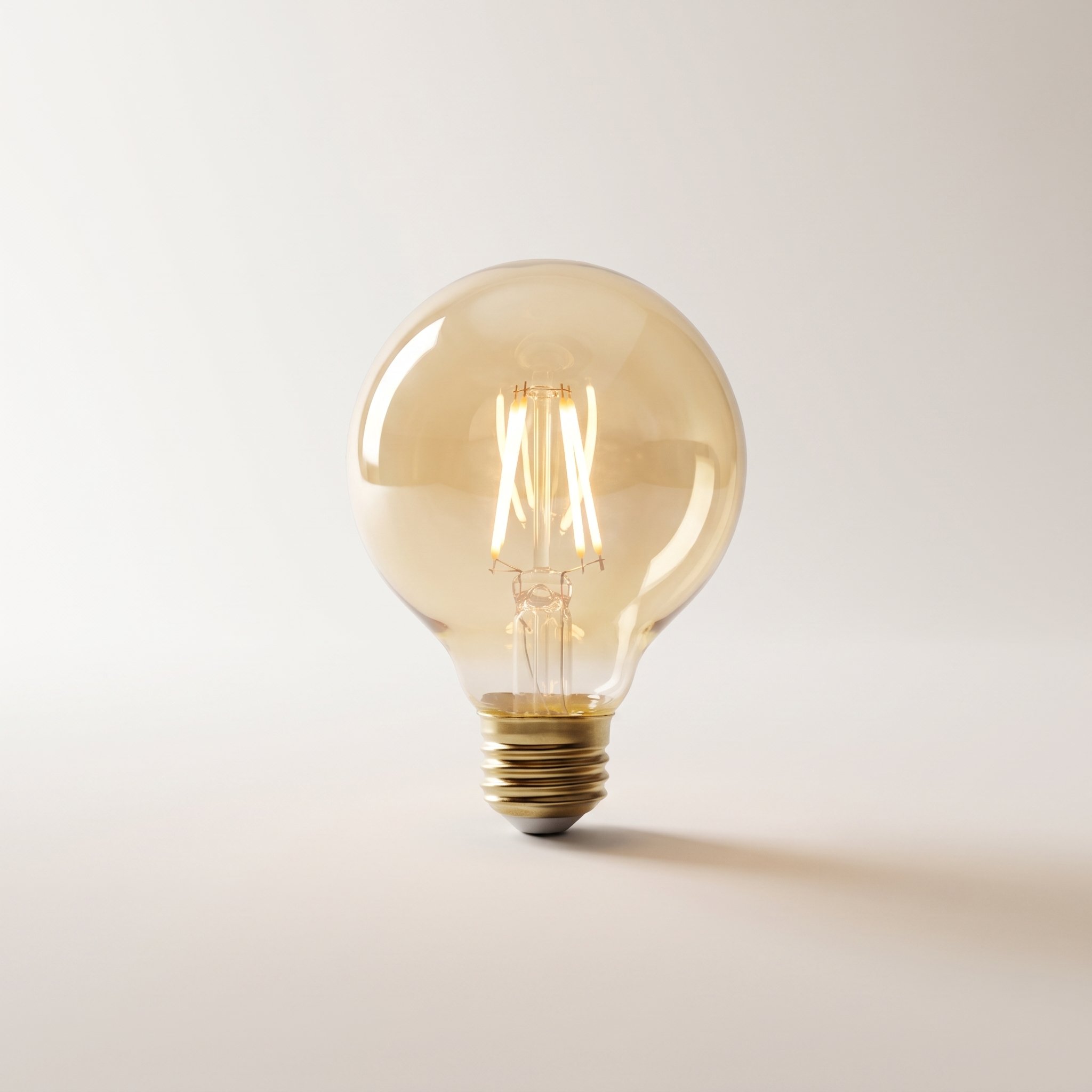 Xtricity LED Filament G25 Globe — 5W / 120V / E26 / 350 Lumens / 2200K Soft White, Smoked, Dimmable (1-Pack)