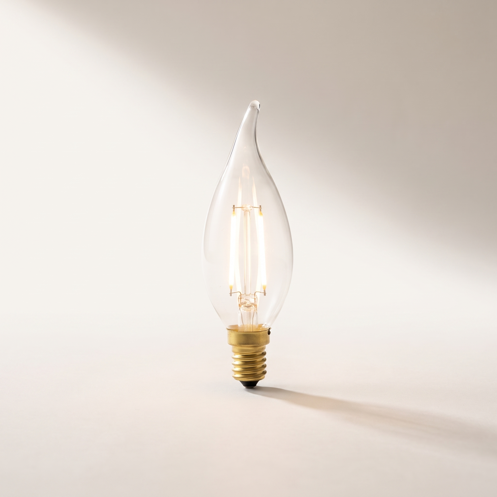Xtricity LED Filament Type C Candle — 5.5W / 120V / E12 / 500 Lumens / 3000K Soft White, Frosted, Dimmable (2-Pack)