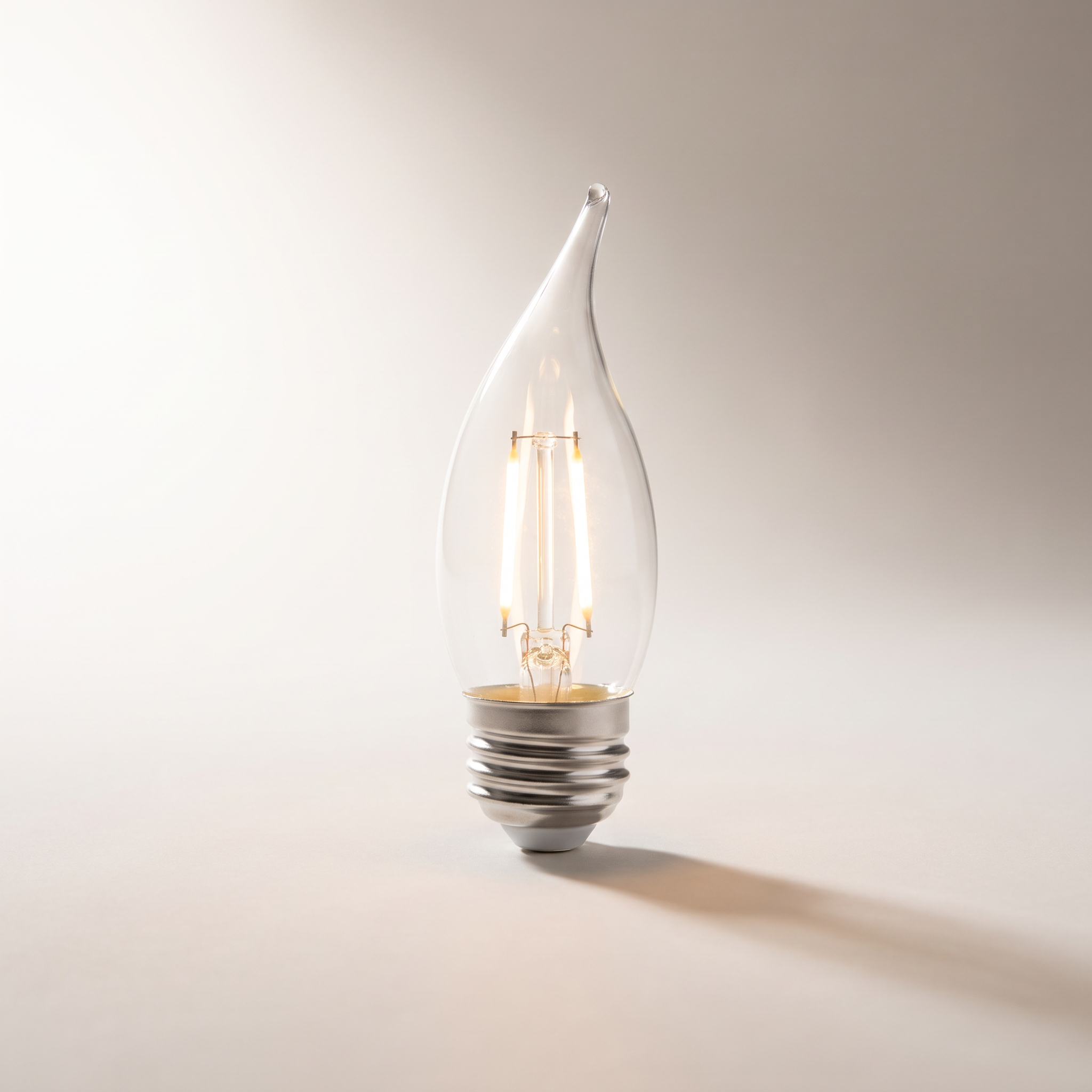 Xtricity LED Filament Type C Candle — 5.5W / 120V / E26 / 500 Lumens / 3000K Soft White, Frosted, Dimmable (2-Pack)