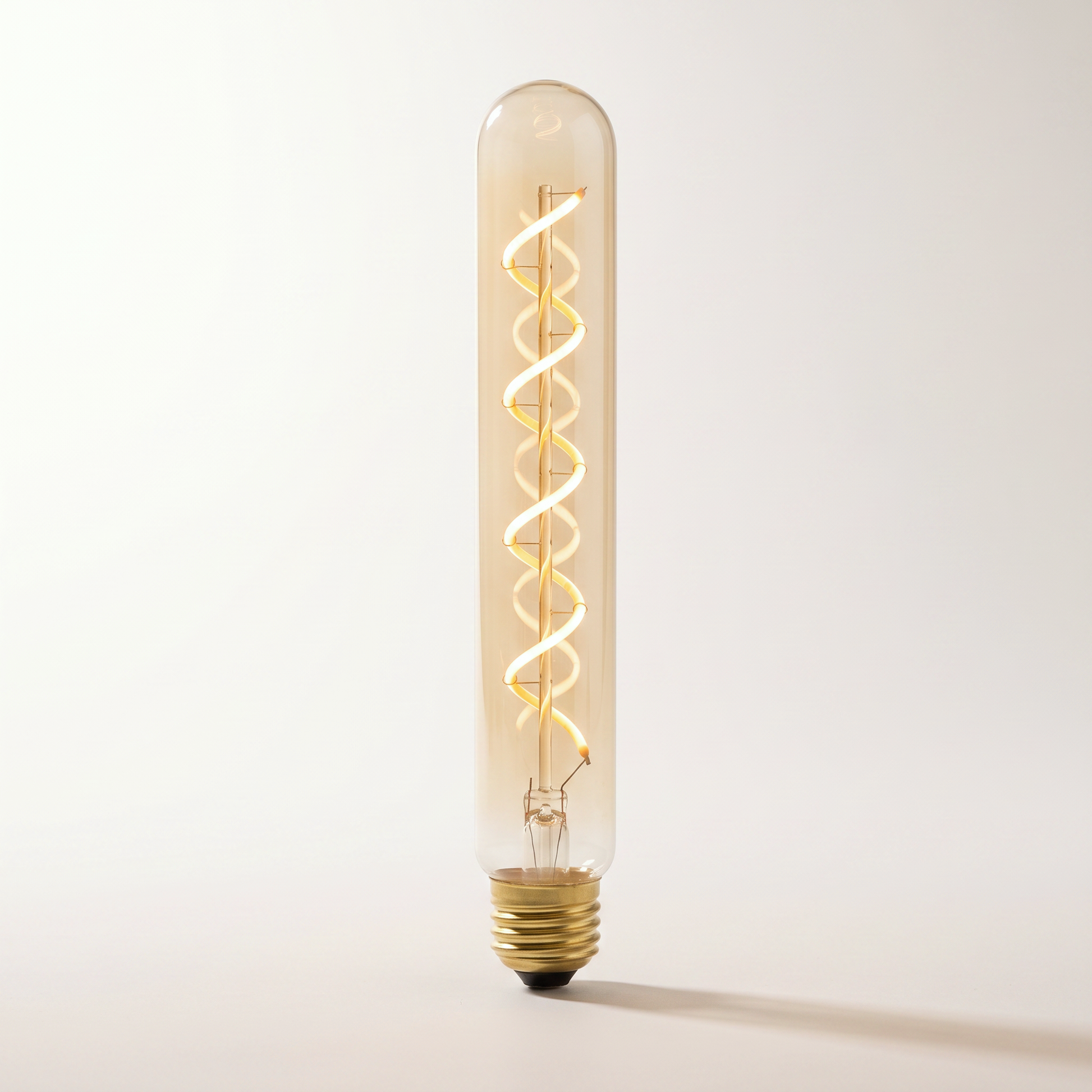 Xtricity LED Filament Tube Type T (203 mm) — 8W / 120V / E26 / 350 Lumens / 2200K Soft White, Smoked, Dimmable (1-Pack)