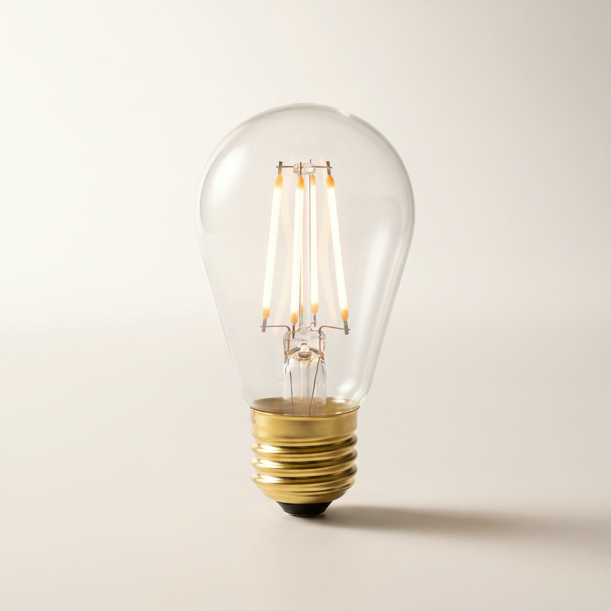 Xtricity LED Filament S14 Bulb — 3W / 120V / E26 / 200 Lumens / 2200K Soft White, Smoked, Non-Dimmable (2-Pack)