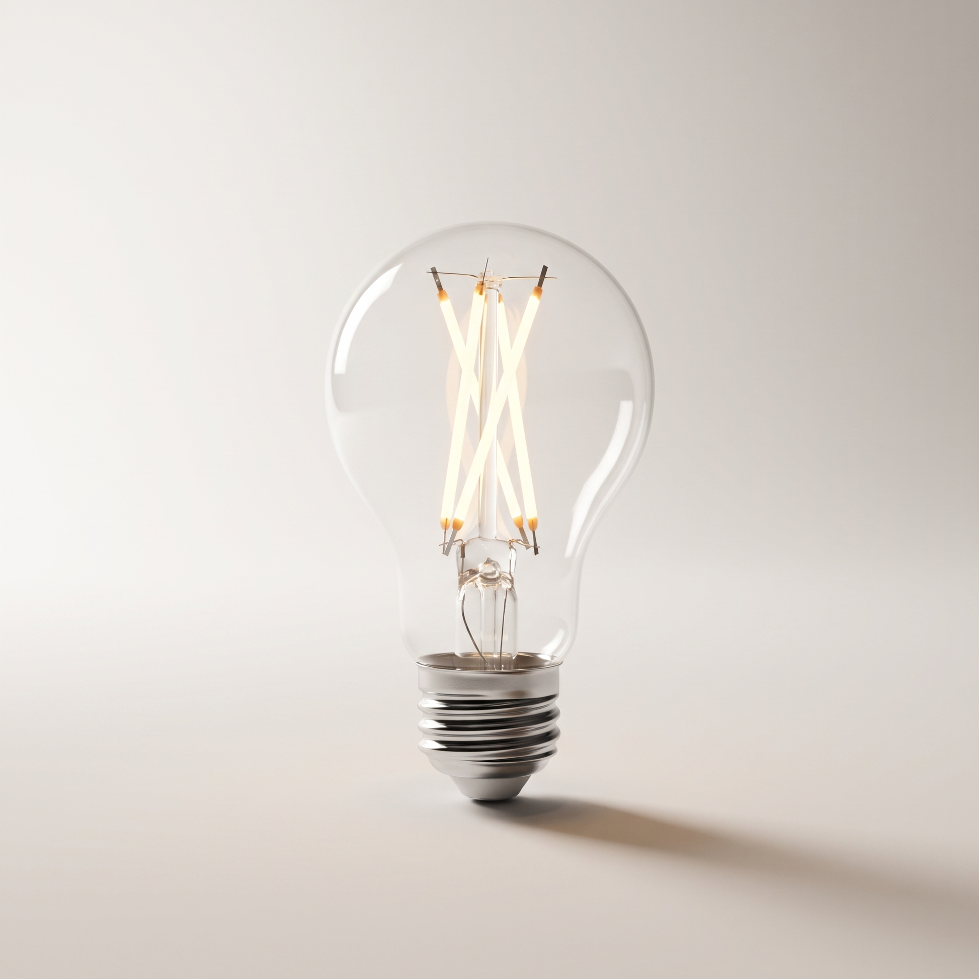 Xtricity LED Type-A Clear Filament Bulb — 9W (60W eq.), 3000K Soft White, Dimmable, 1-Pack