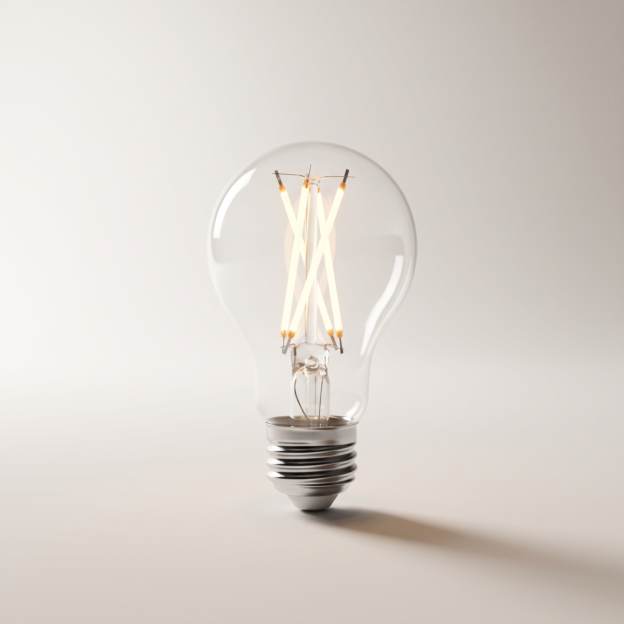 Xtricity LED Type-A Clear Filament Bulb — 9W (60W eq.), 3000K Soft White, Dimmable, 1-Pack