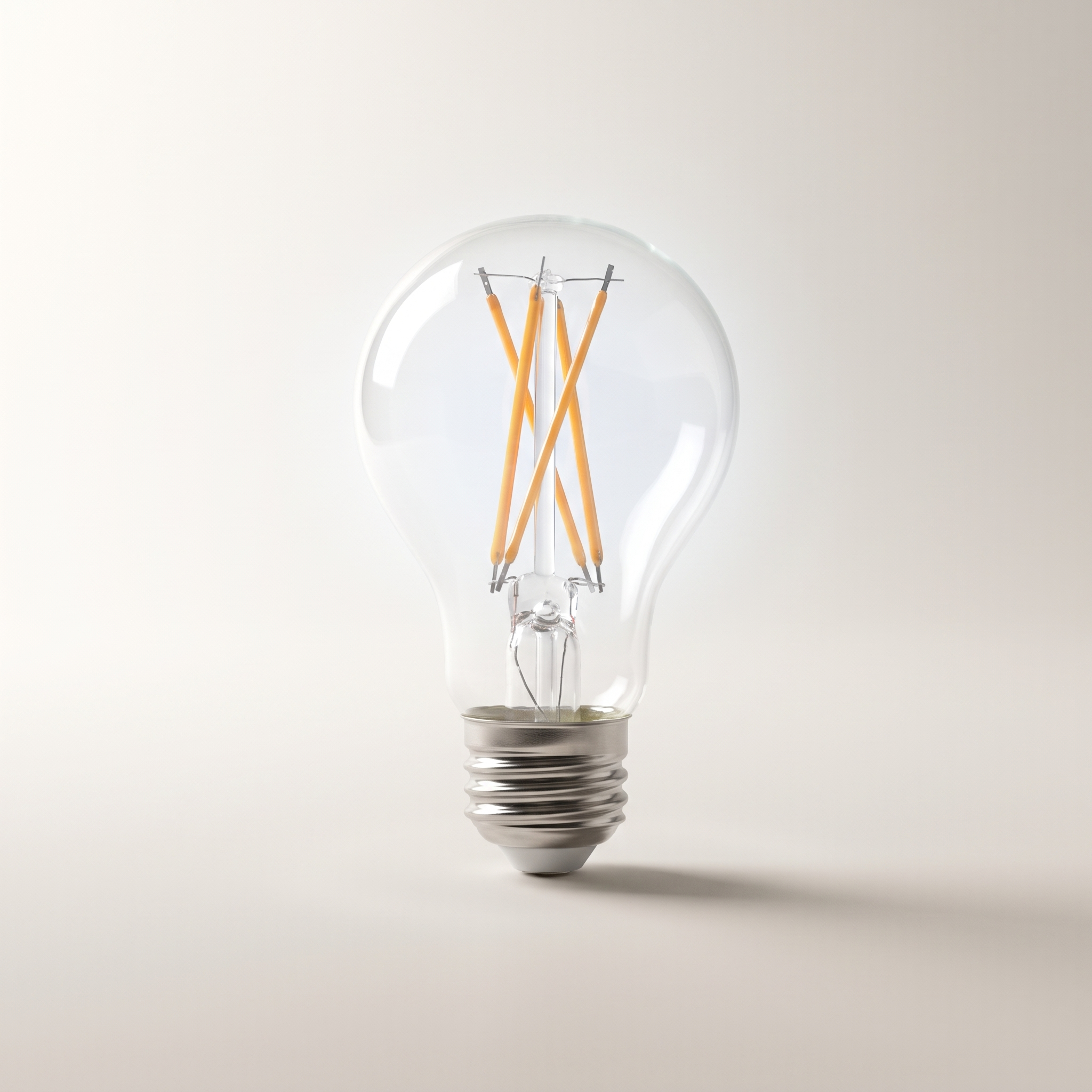 Xtricity LED Type-A Clear Filament Bulb — 9W (60W eq.), 5000K Daylight, Dimmable, 1-Pack