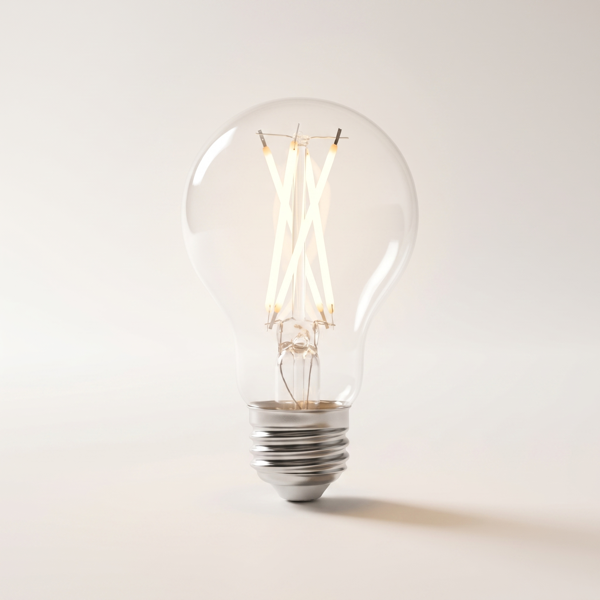 Xtricity LED Type-A Clear Filament Bulb — 9W (60W eq.), 3000K Soft White, Dimmable, 2-Pack