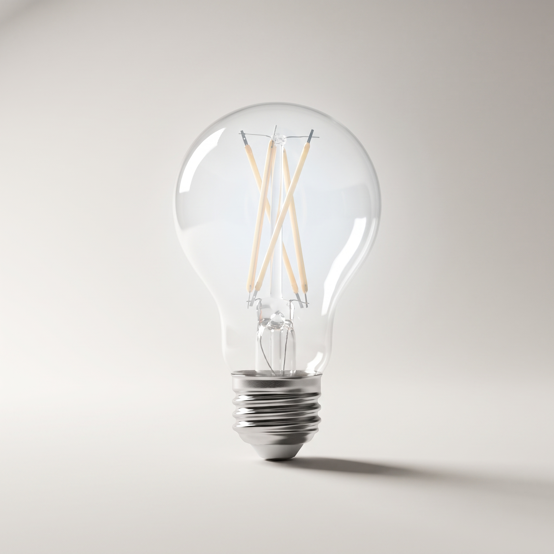 Xtricity LED Type-A Clear Filament Bulb — 9W (60W eq.), 5000K Daylight, Dimmable, 2-Pack