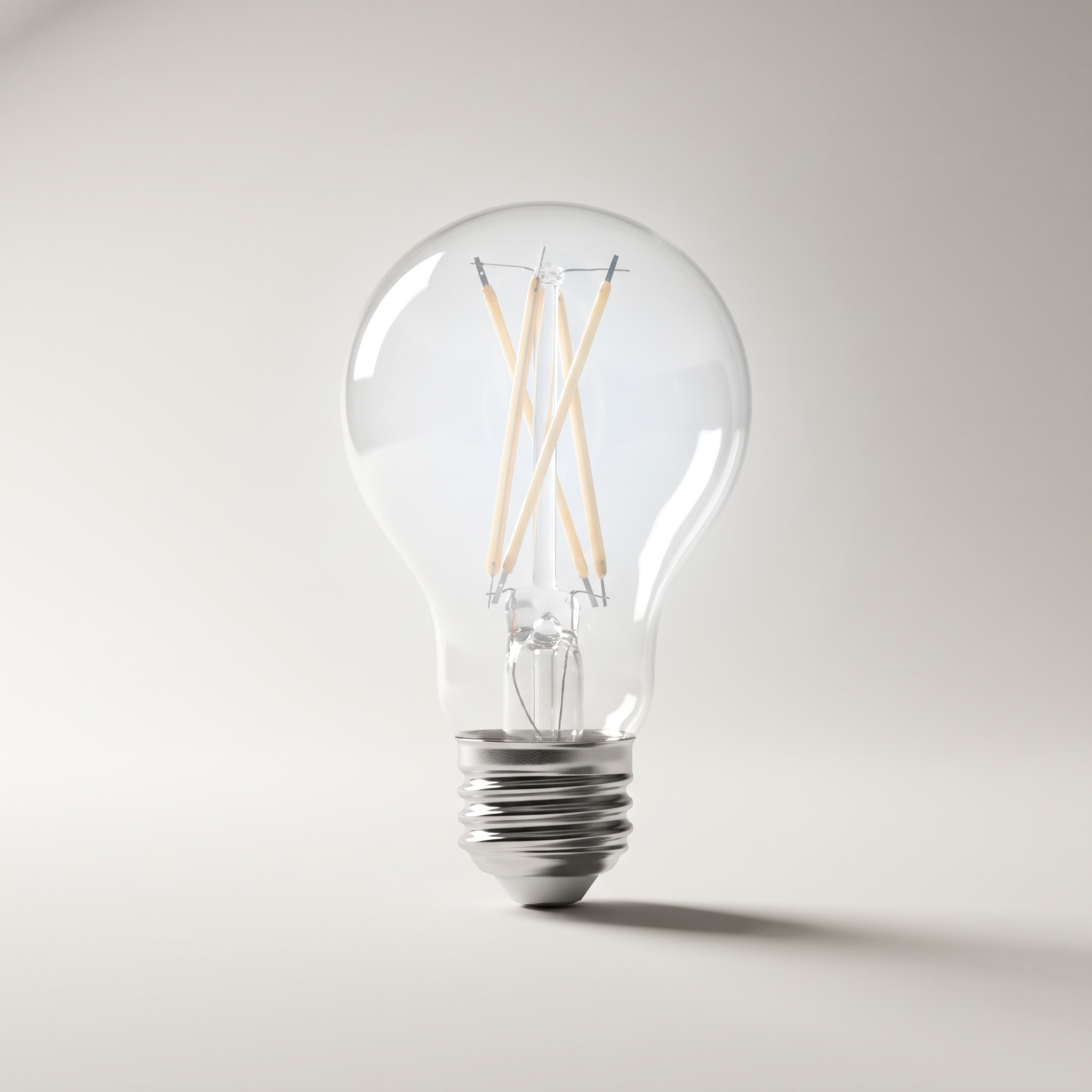 Xtricity LED Type-A Clear Filament Bulb — 9W (60W eq.), 5000K Daylight, Dimmable, 2-Pack