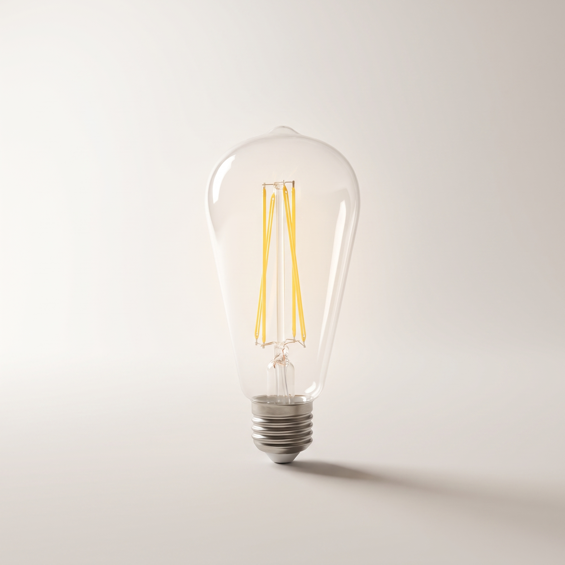 Xtricity LED Type-S Clear Filament Bulb — 6.2W (60W eq.), 3000K Soft White, Dimmable