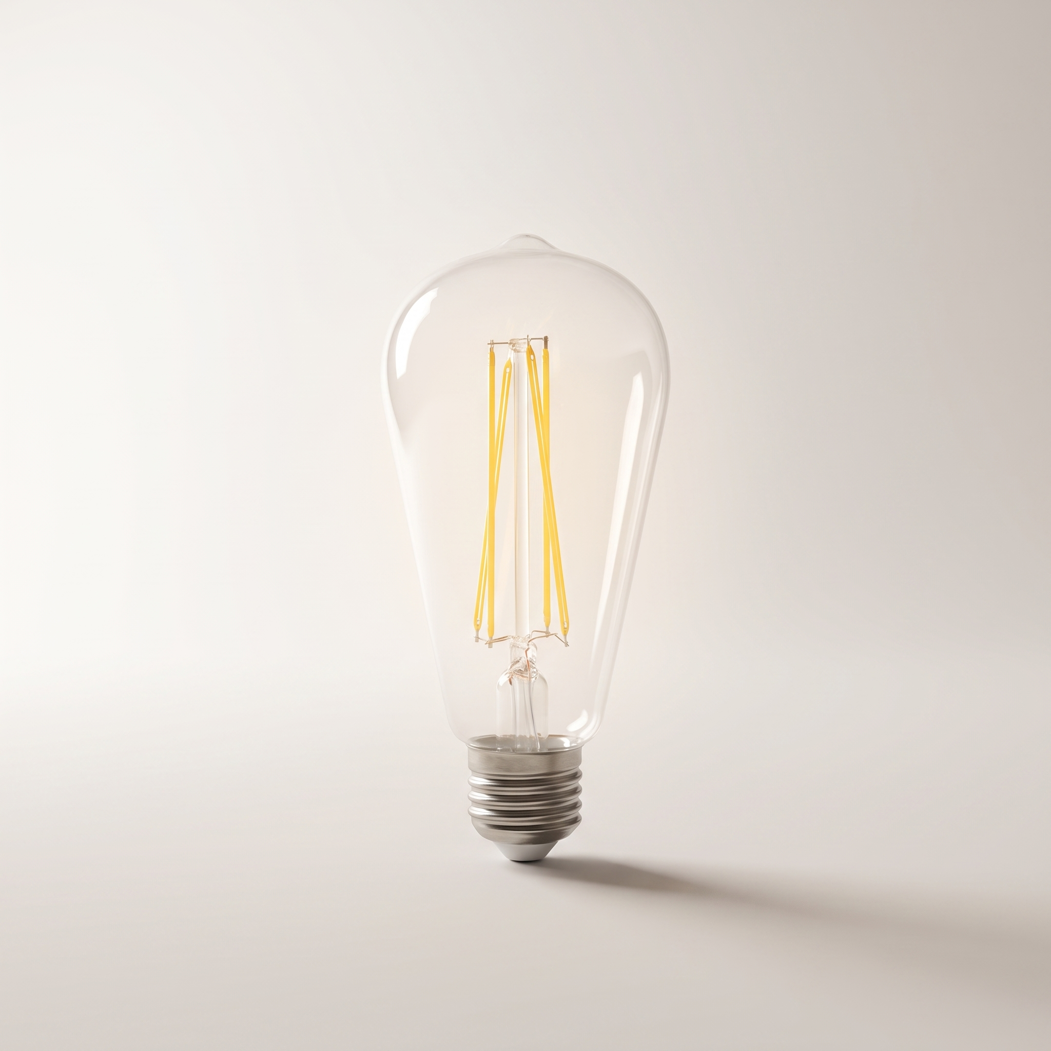 Xtricity LED Type-S Clear Filament Bulb — 6.2W (60W eq.), 3000K Soft White, Dimmable