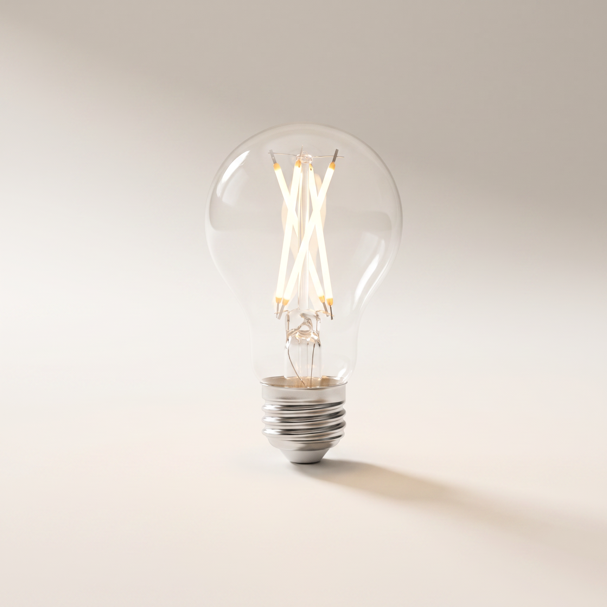 Xtricity LED Type-A Clear Filament Bulb — 12W (75W eq.), 1100L, 3000K Soft White, Dimmable, 2-Pack