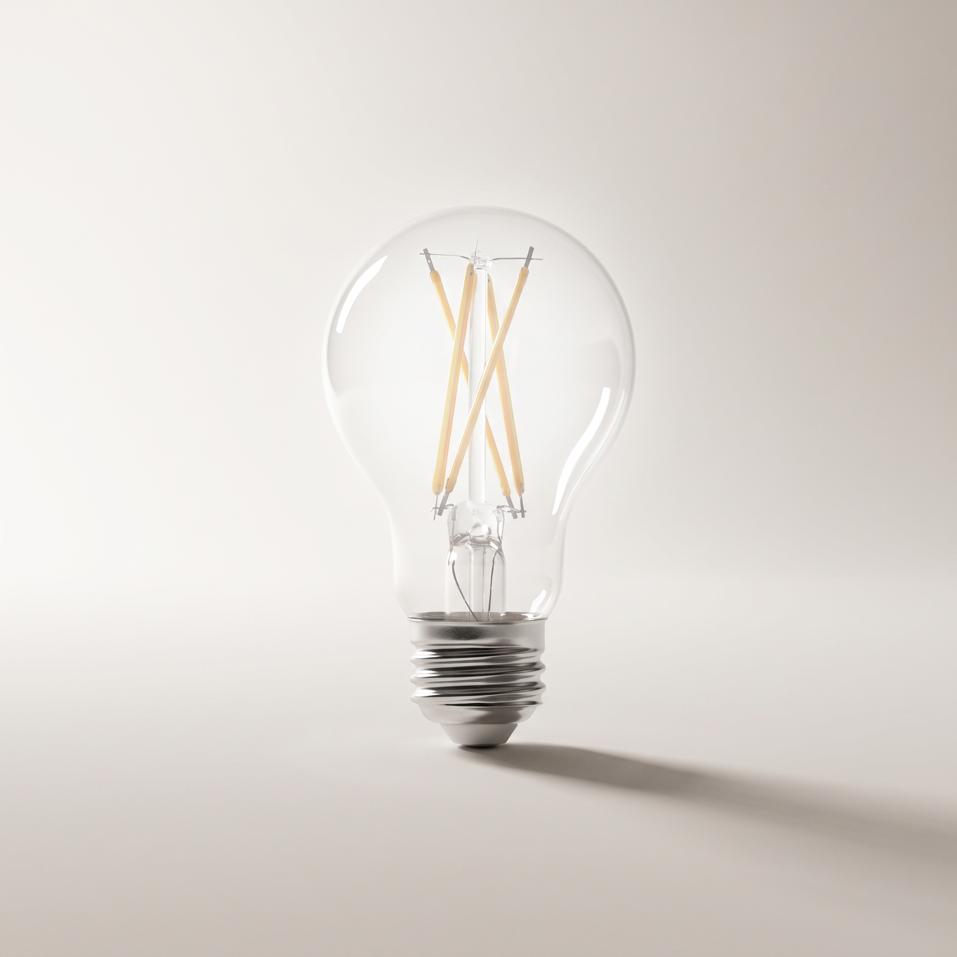Xtricity LED Type-A Clear Filament Bulb — 12W (75W eq.), 1100L, 5000K Daylight, Dimmable, 2-Pack