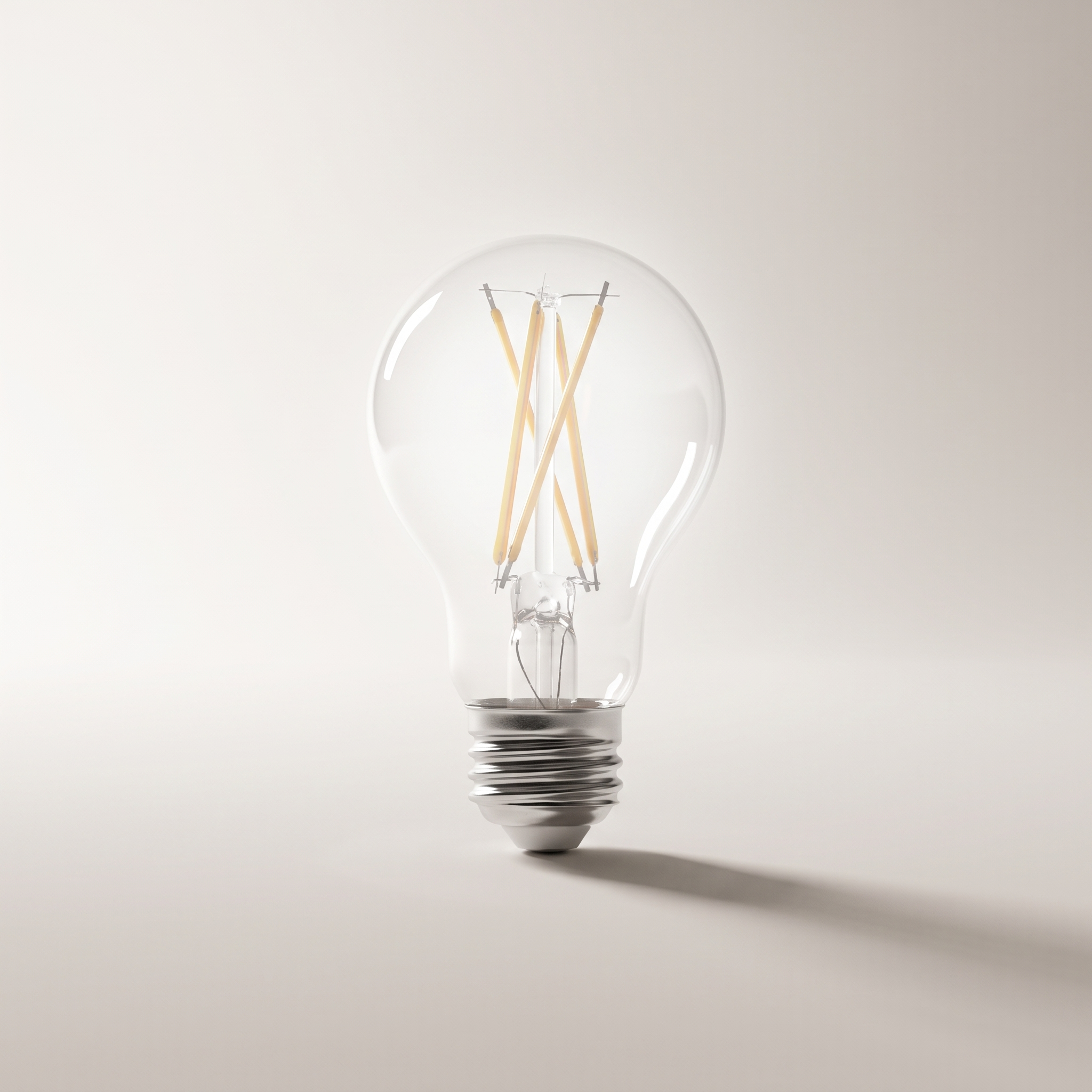 Xtricity LED Type-A Clear Filament Bulb — 12W (75W eq.), 1100L, 5000K Daylight, Dimmable, 2-Pack