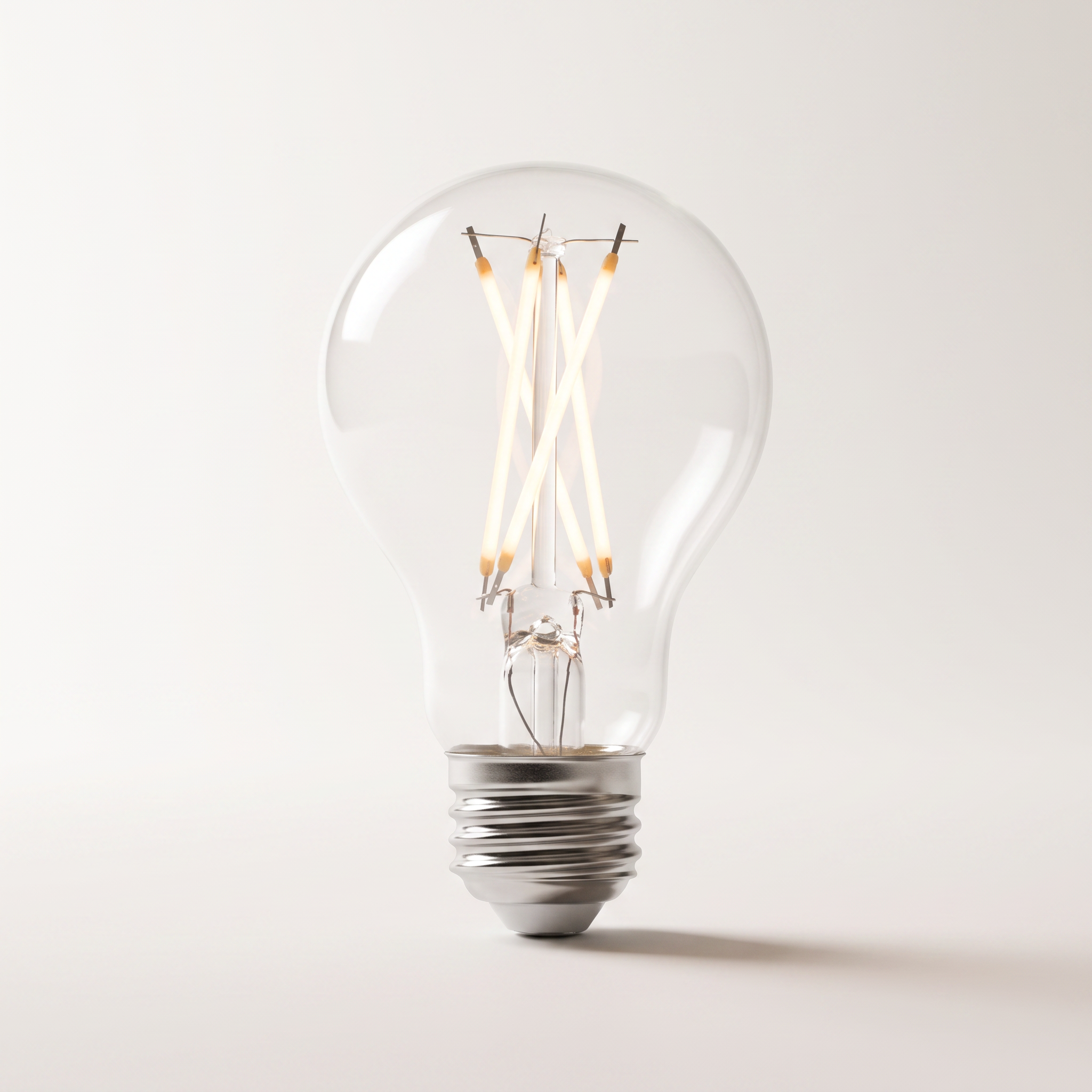 Xtricity LED Type-A Clear Filament Bulb — 12W (75W eq.), 1100L, 3000K Soft White, Dimmable, 6-Pack