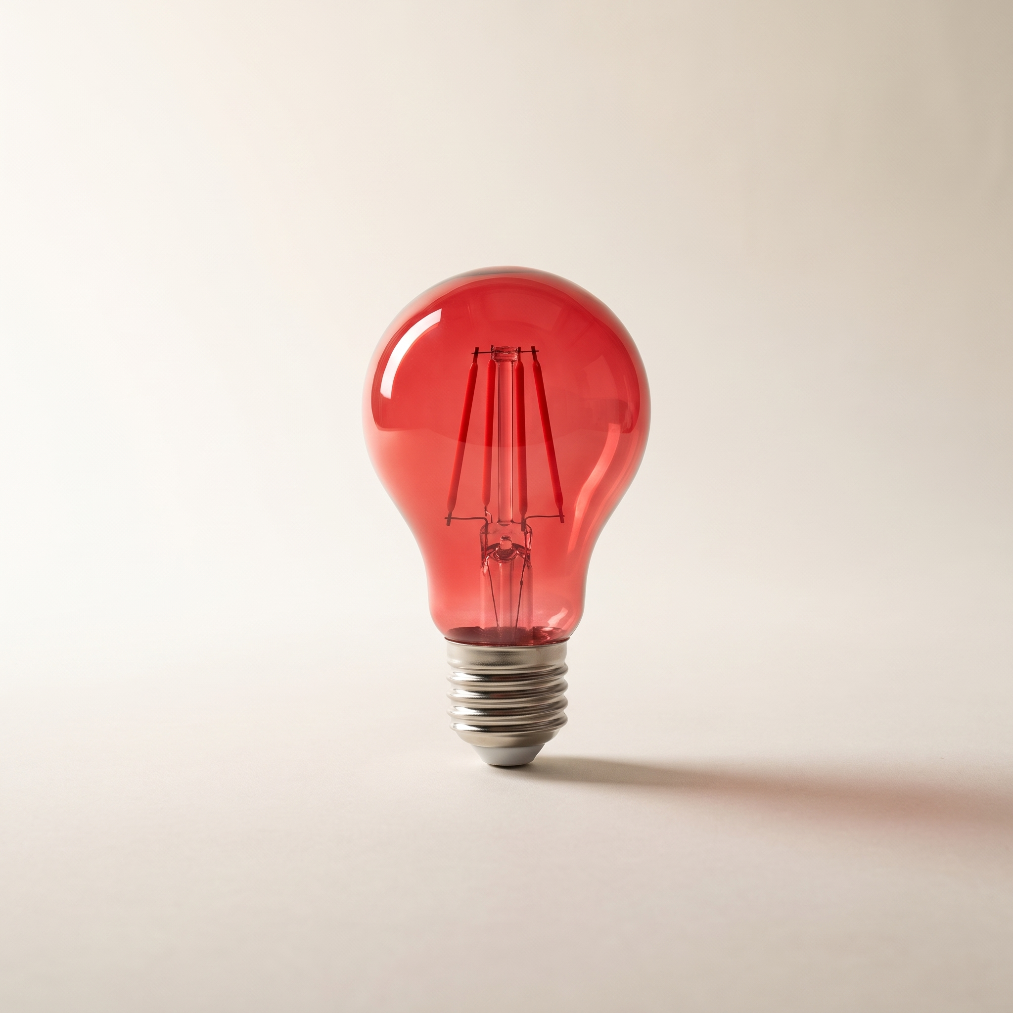 LED A19 Bulb — 4.5W, Red, Dimmable