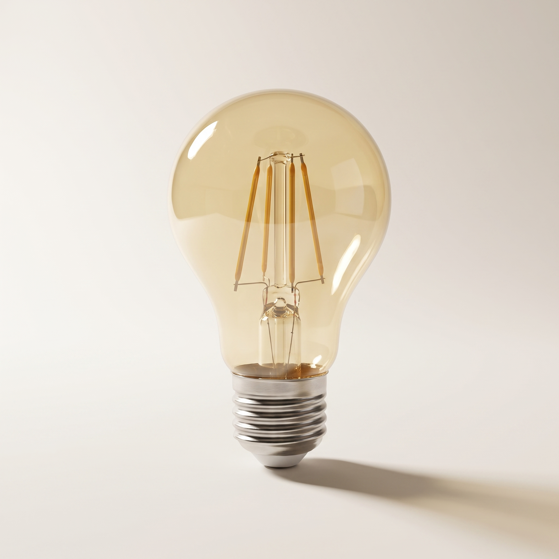 Xtricity LED A19 Color Filament Bulb, 4.5W Yellow, Dimmable