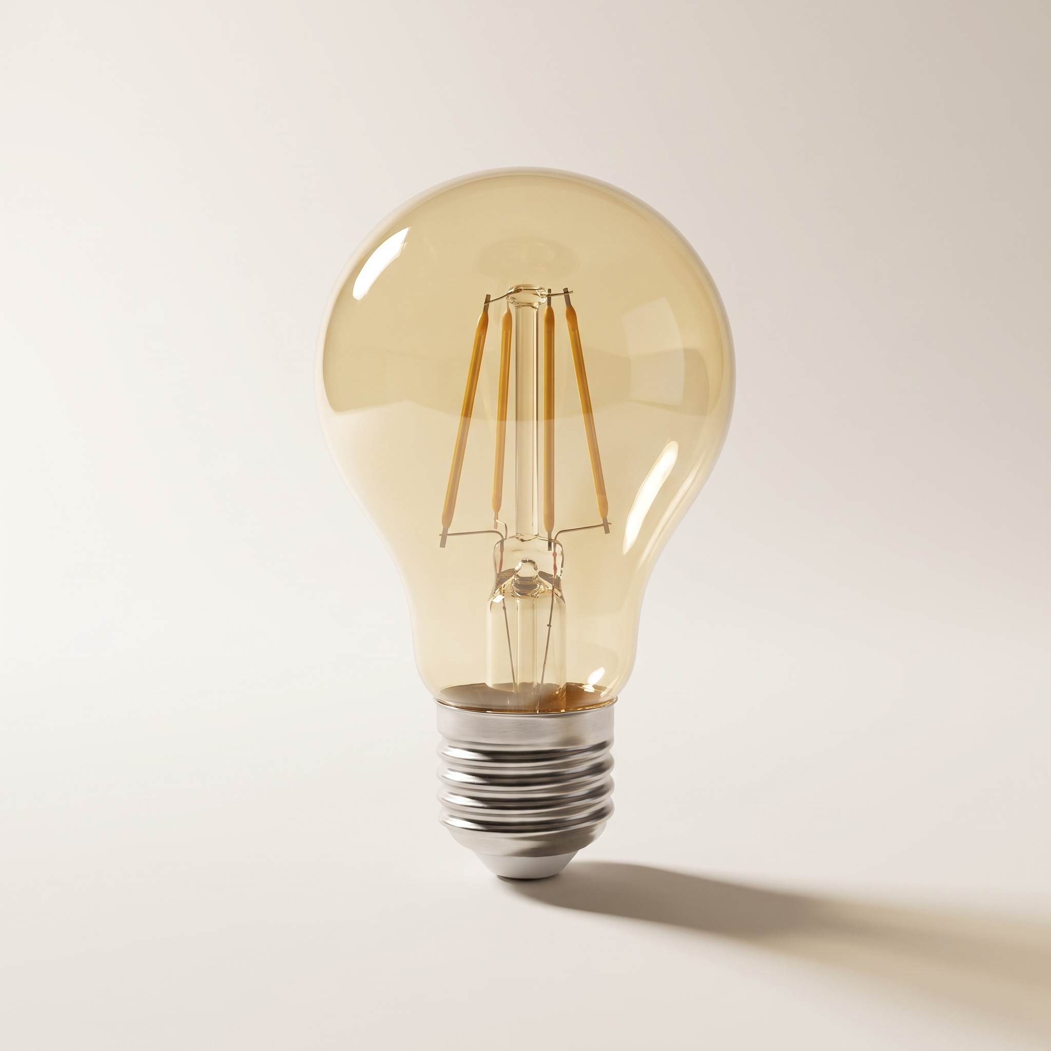 Xtricity LED A19 Color Filament Bulb, 4.5W Yellow, Dimmable