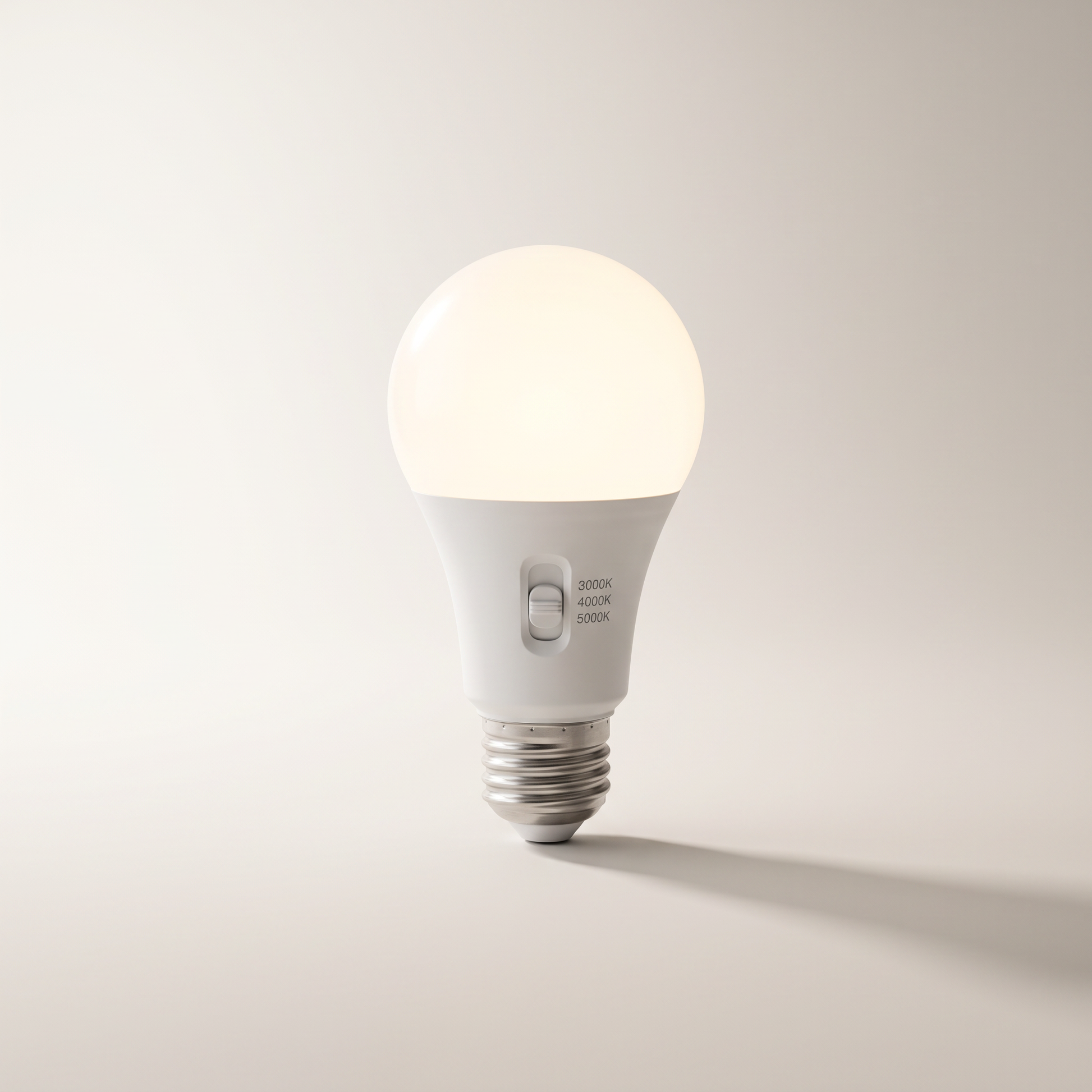 LED A19 6W / 120V / E26 / 3-CCT Selectable Dimmable 2-Pack