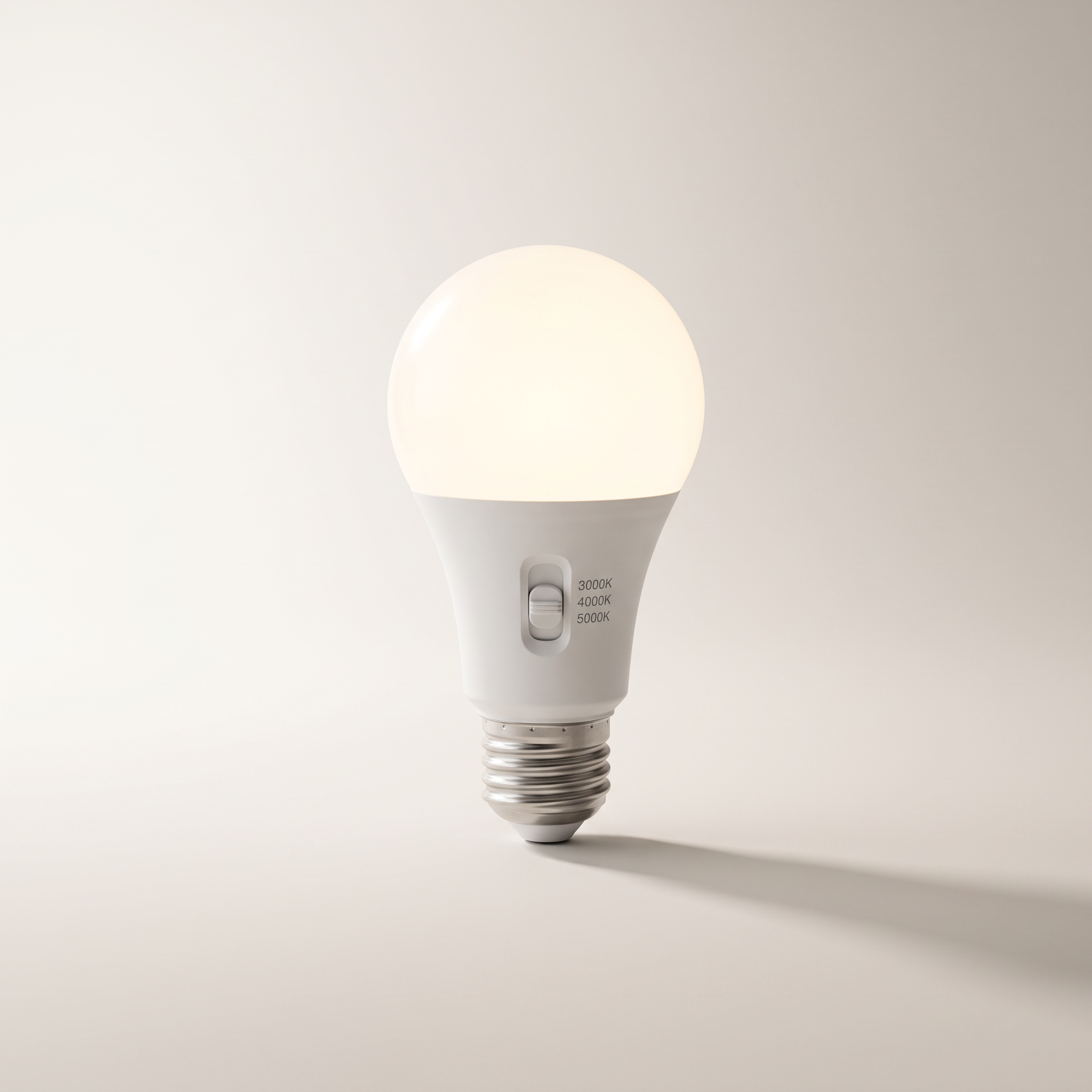 LED A19 6W / 120V / E26 / 3-CCT Selectable Dimmable 2-Pack