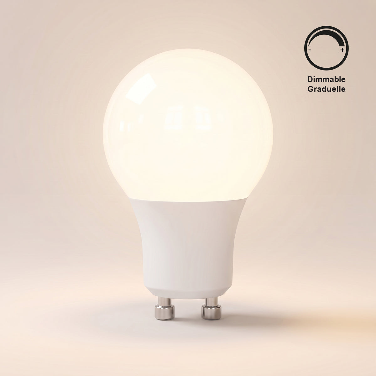 Xtricity LED GU24 Bulb, 10W Soft White 3000K, 220° Beam, Dimmable