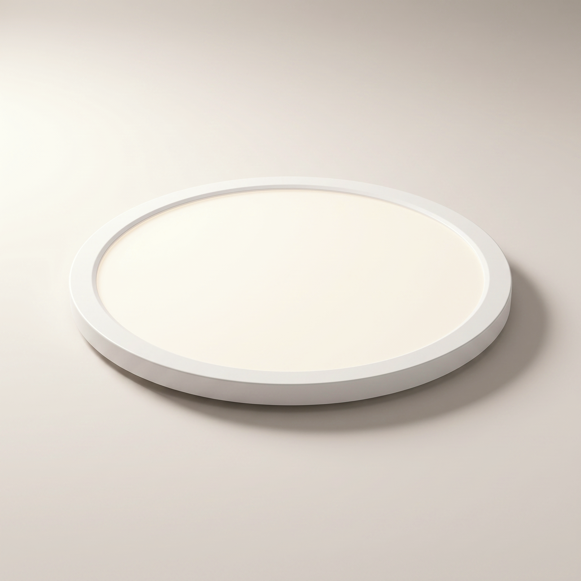 Xtricity 7.5" Round LED Flat Panel Ceiling Fixture — 12W, 4000K Cool White, Dimmable