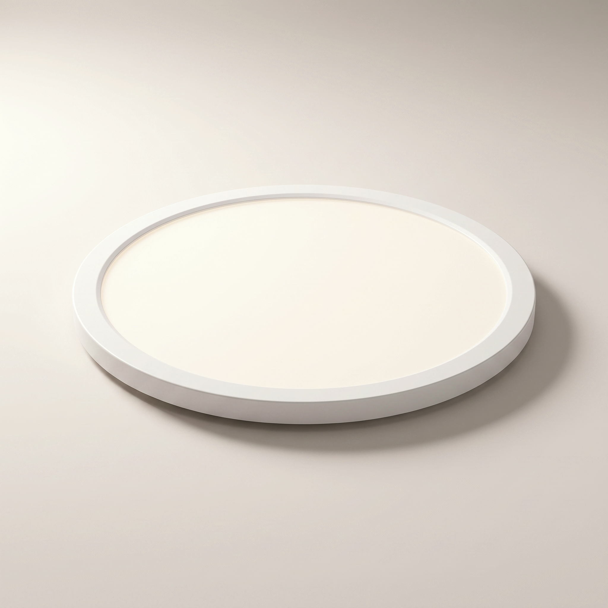 Xtricity 7.5" Round LED Flat Panel Ceiling Fixture — 12W, 4000K Cool White, Dimmable