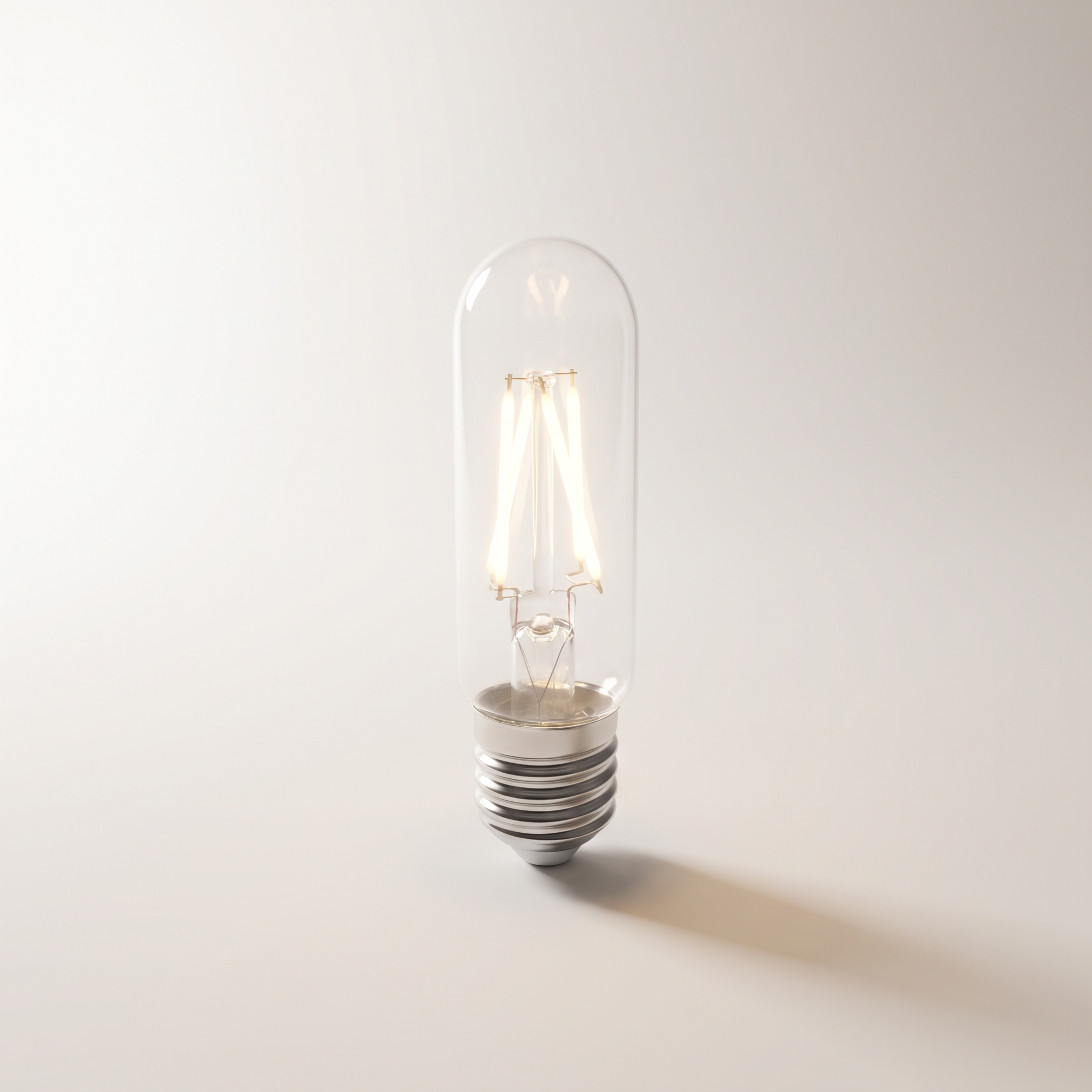 Xtricity LED T10 Filament Bulb — 4.5W (50W equiv.), 3000K Soft White, Clear, Dimmable