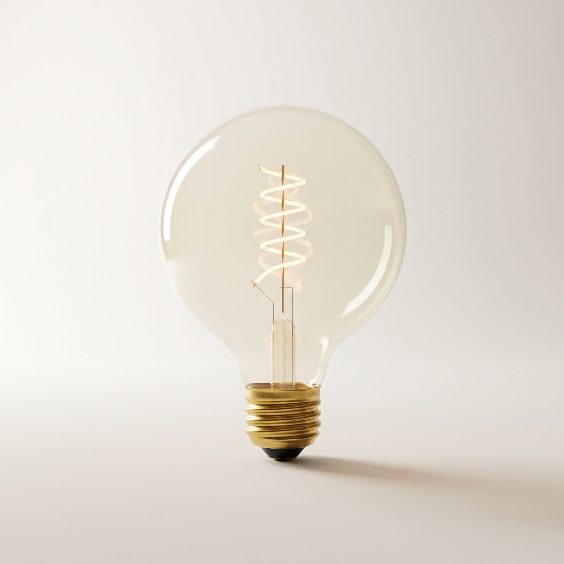 Xtricity LED G40 Smoked Spiral Filament Globe — 7W, 2200K Ultra-Warm White, Dimmable
