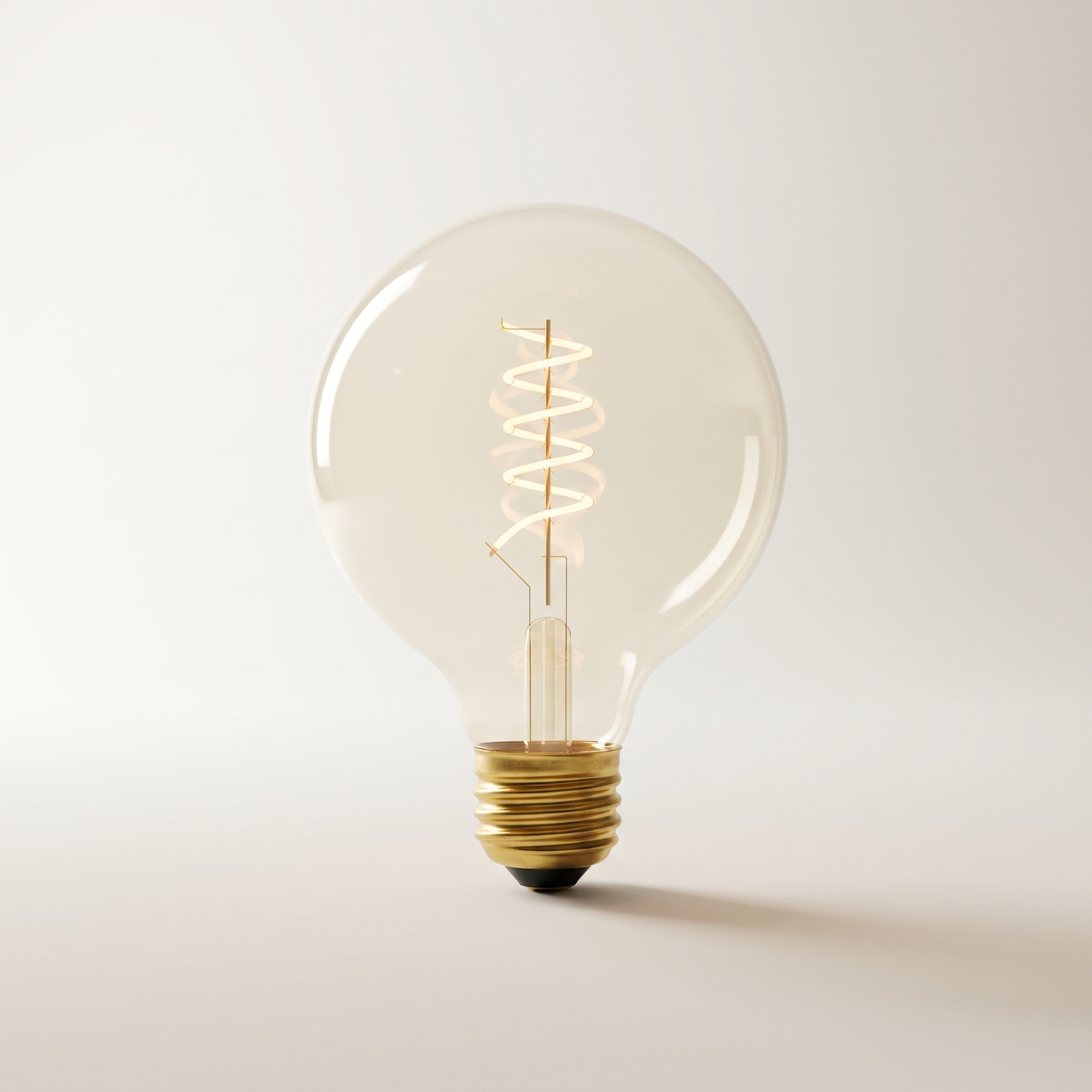 Xtricity LED G40 Smoked Spiral Filament Globe — 7W, 2200K Ultra-Warm White, Dimmable