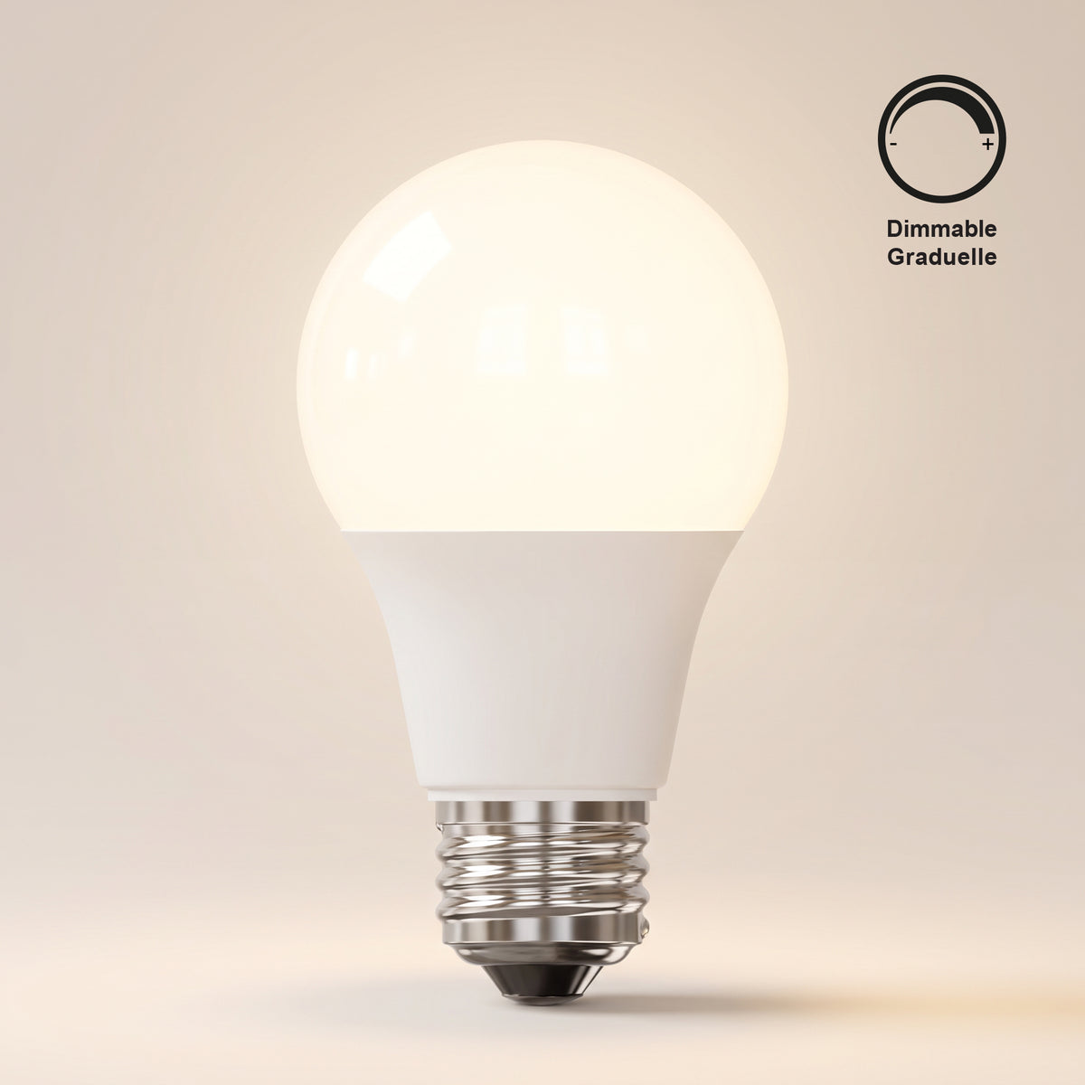 LED A Bulb — 10W (60W eq.), 800L, 3000K Soft White, Dimmable