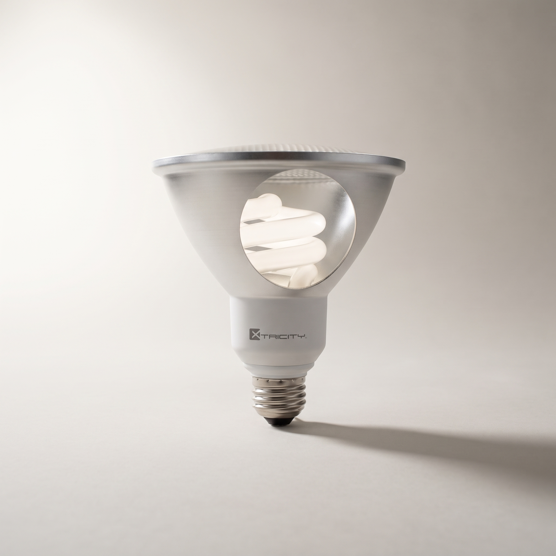 Xtricity CFL PAR38 Flood — 23W (90W eq.), 1070 Lumens, 4100K Cool White, E26, Non-Dimmable