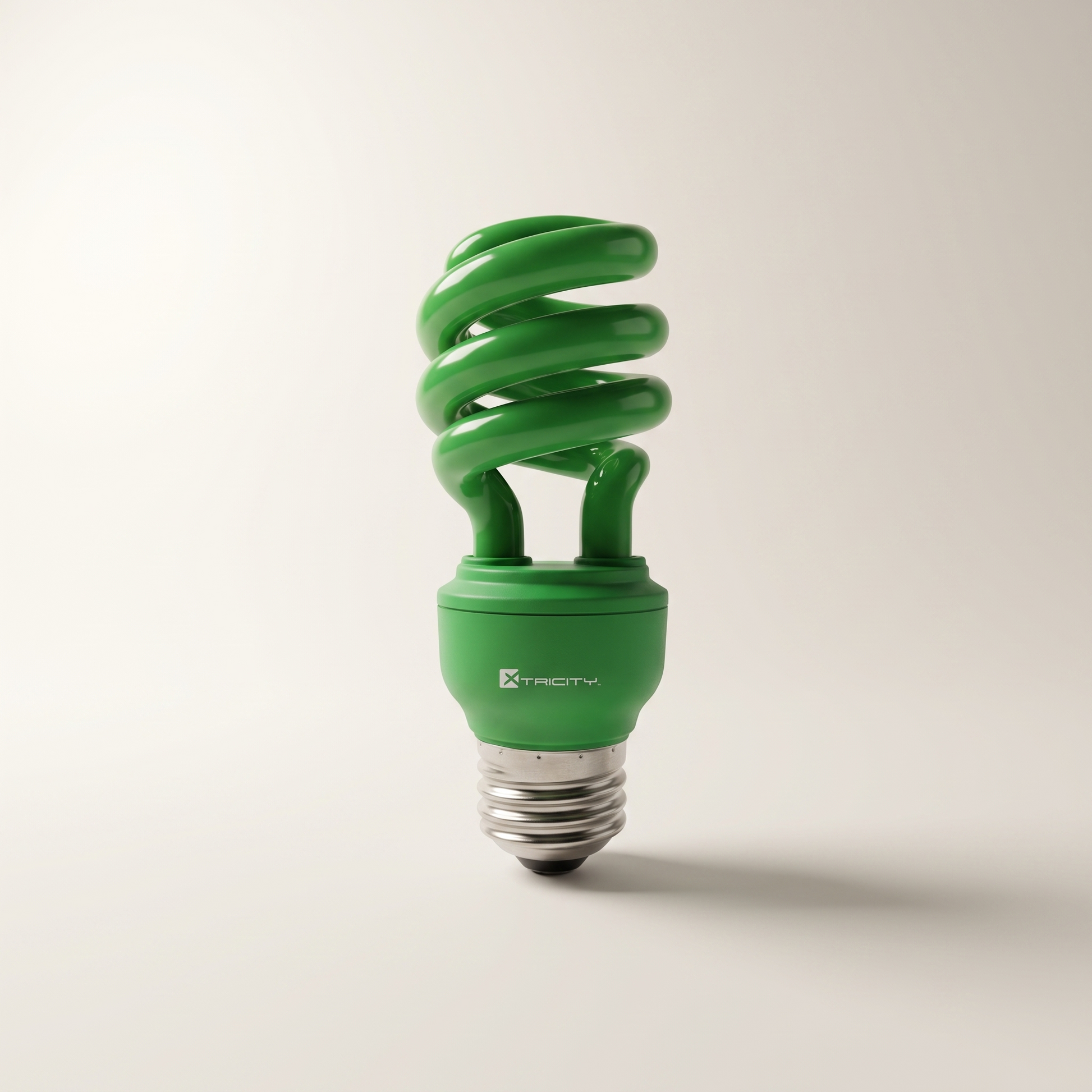 Xtricity Green CFL Spiral Bulb — 13W (60W equiv.), 120V