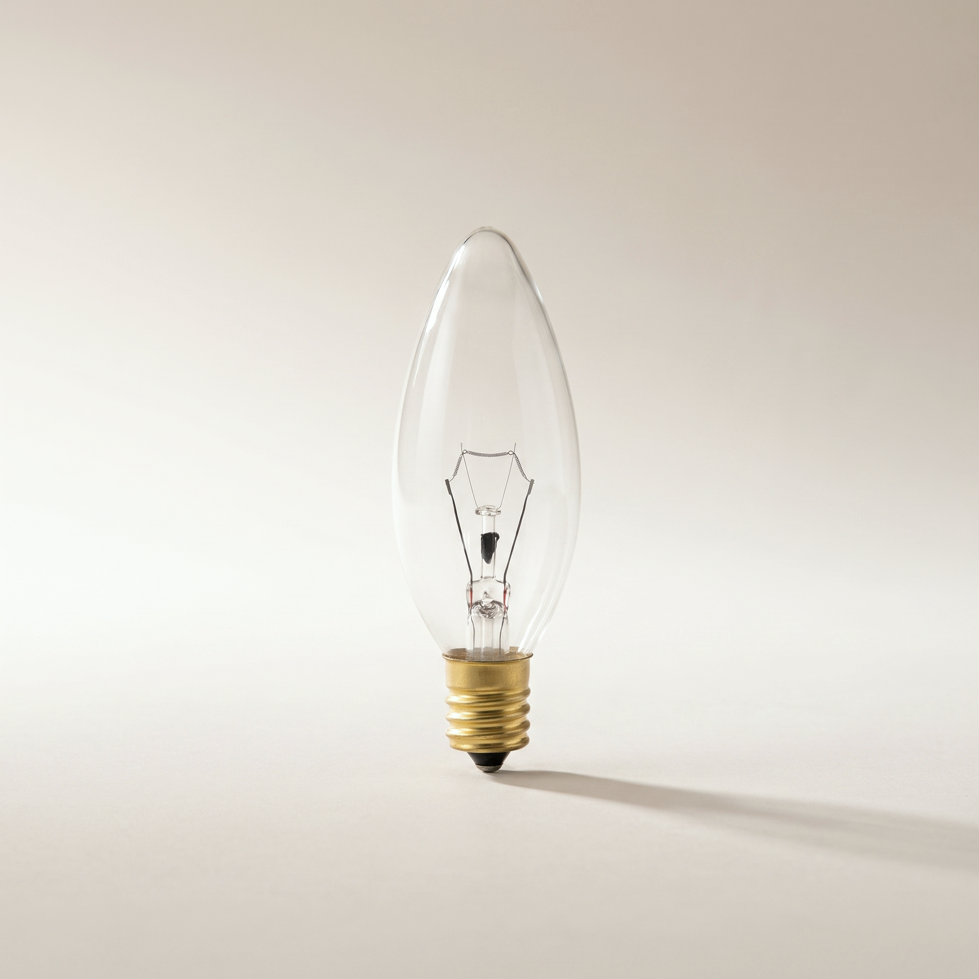 Xtricity B10 Chandelier Bulb — 25W Clear, 170 Lumens, 2700K, E12 Candelabra Base (2-Pack)