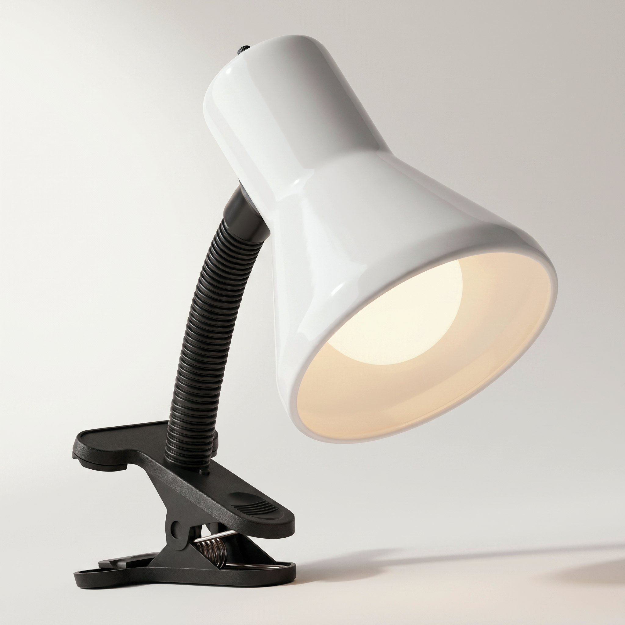 Xtricity Gooseneck Clip Desk Lamp — 60W Max, White