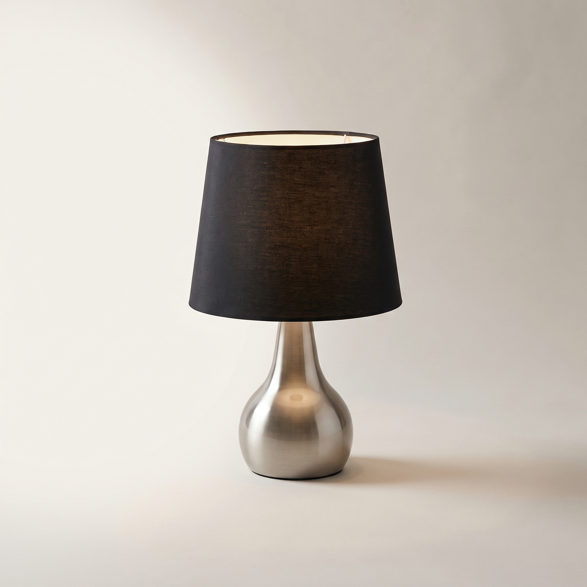 Xtricity "Delano" 3-Way Touch Table Lamp, Brushed Nickel, 2-Pack