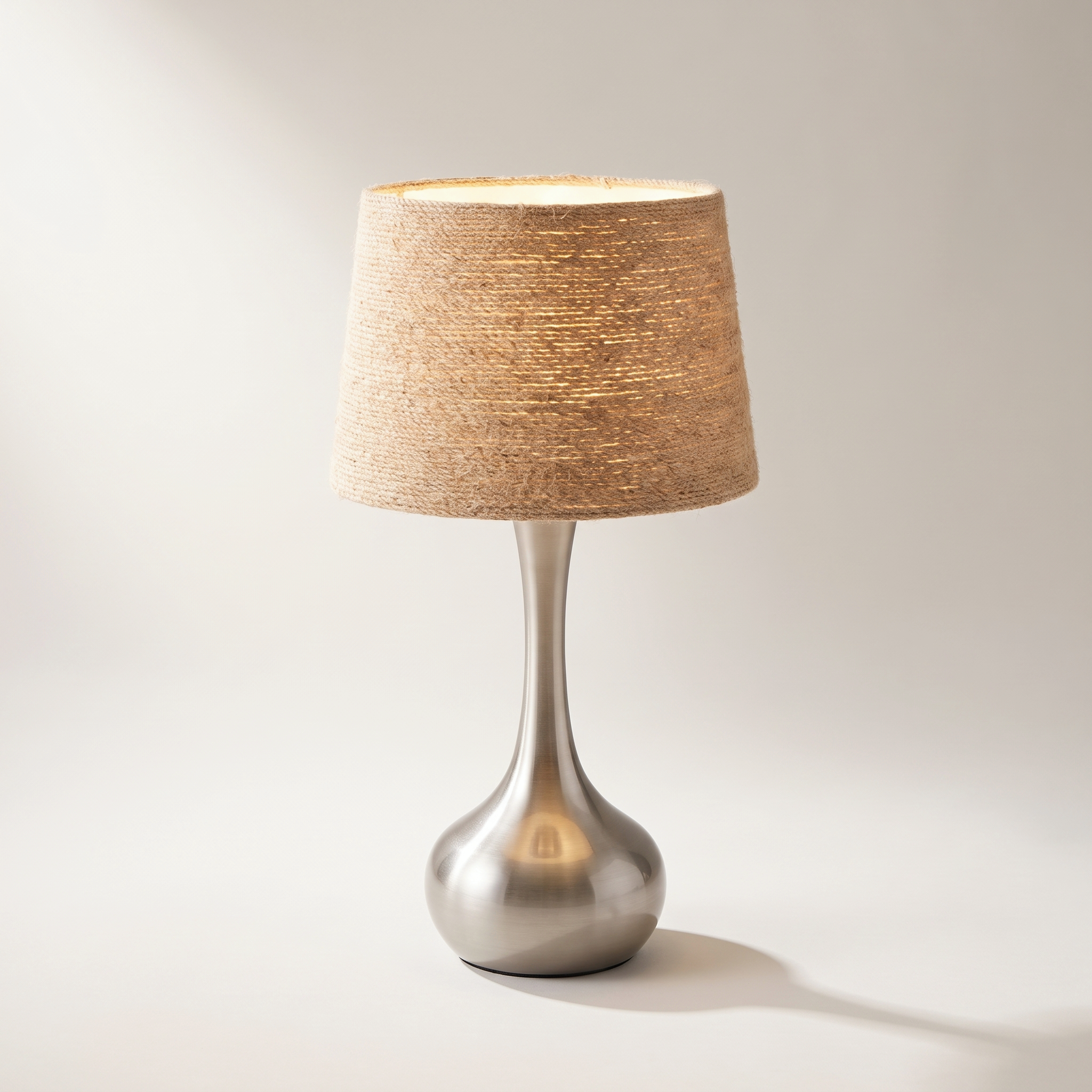 Xtricity "Adrien" Modern Table Lamp, Brushed Nickel