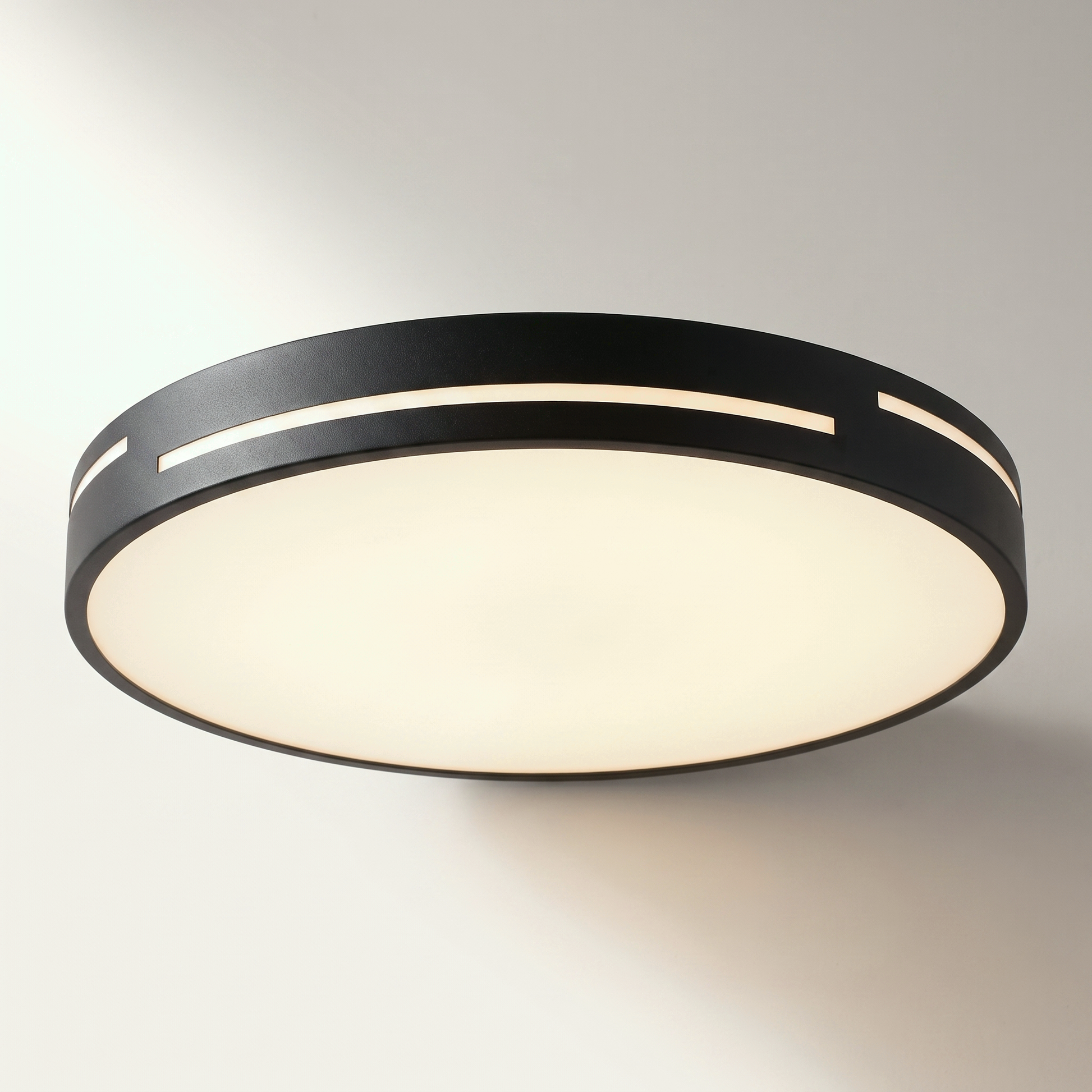 Xtricity "Samuel" 15.75" LED Ceiling Fixture, 36W, 2880 Lumens, Selectable 3000K/4000K/5000K, Black