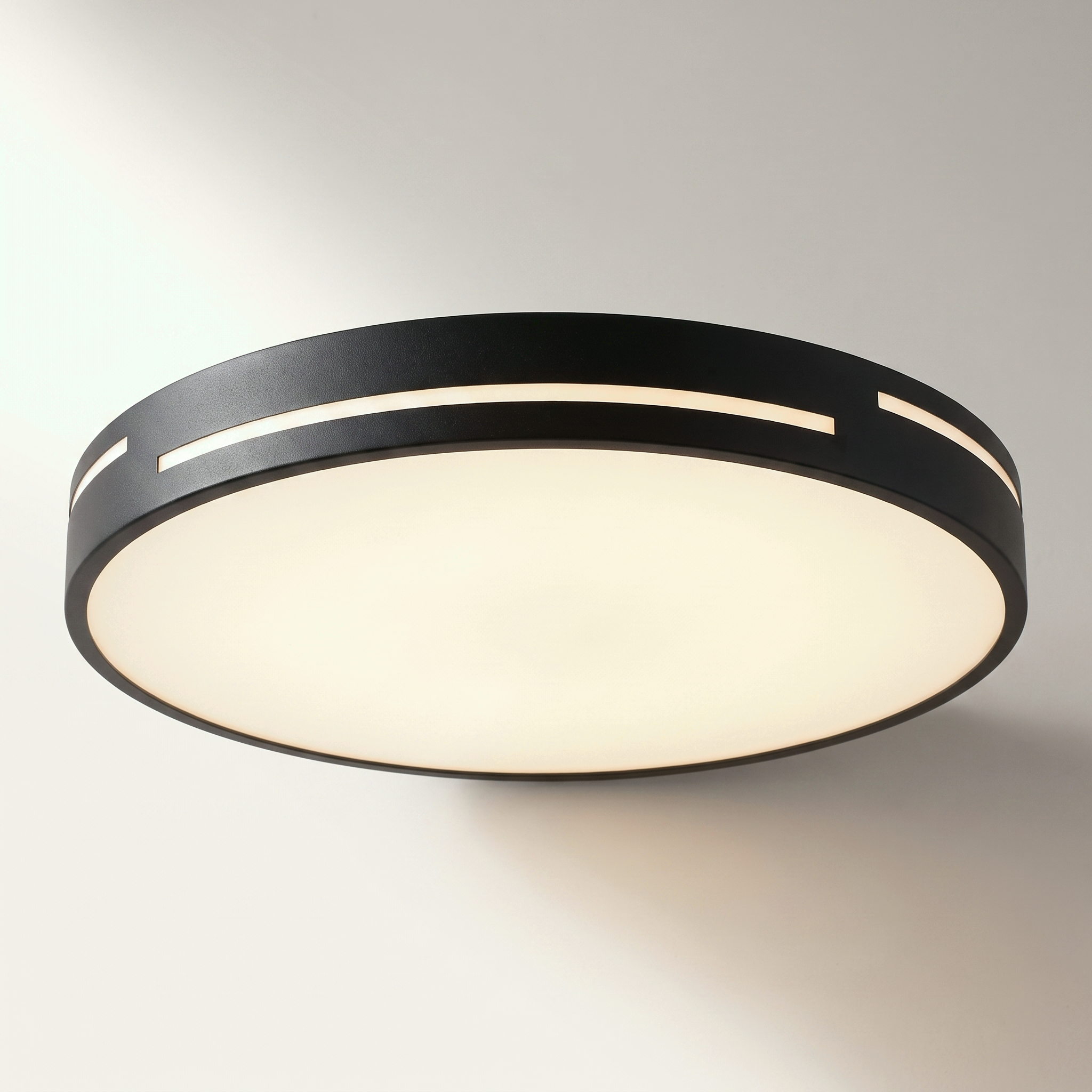 Xtricity "Samuel" 15.75" LED Ceiling Fixture, 36W, 2880 Lumens, Selectable 3000K/4000K/5000K, Black