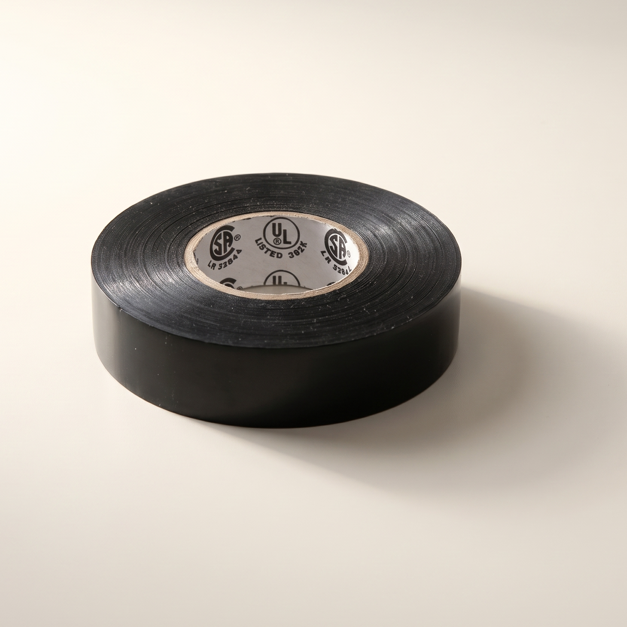 Black Vinyl Electrical Tape — 3/4" x 66 ft (18mm x 20m)