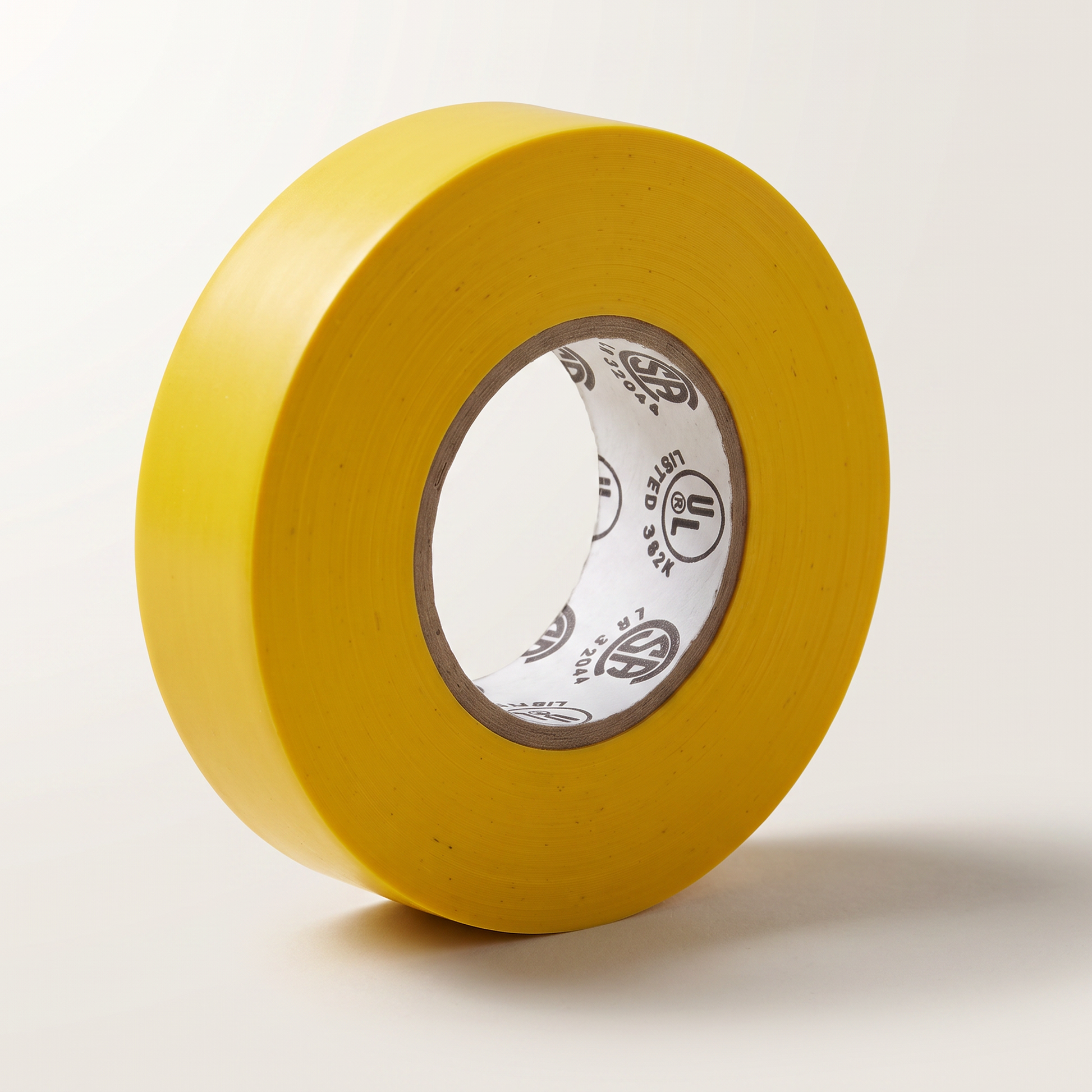 Yellow Vinyl Electrical Tape — 3/4" x 66 ft (18mm x 20m)