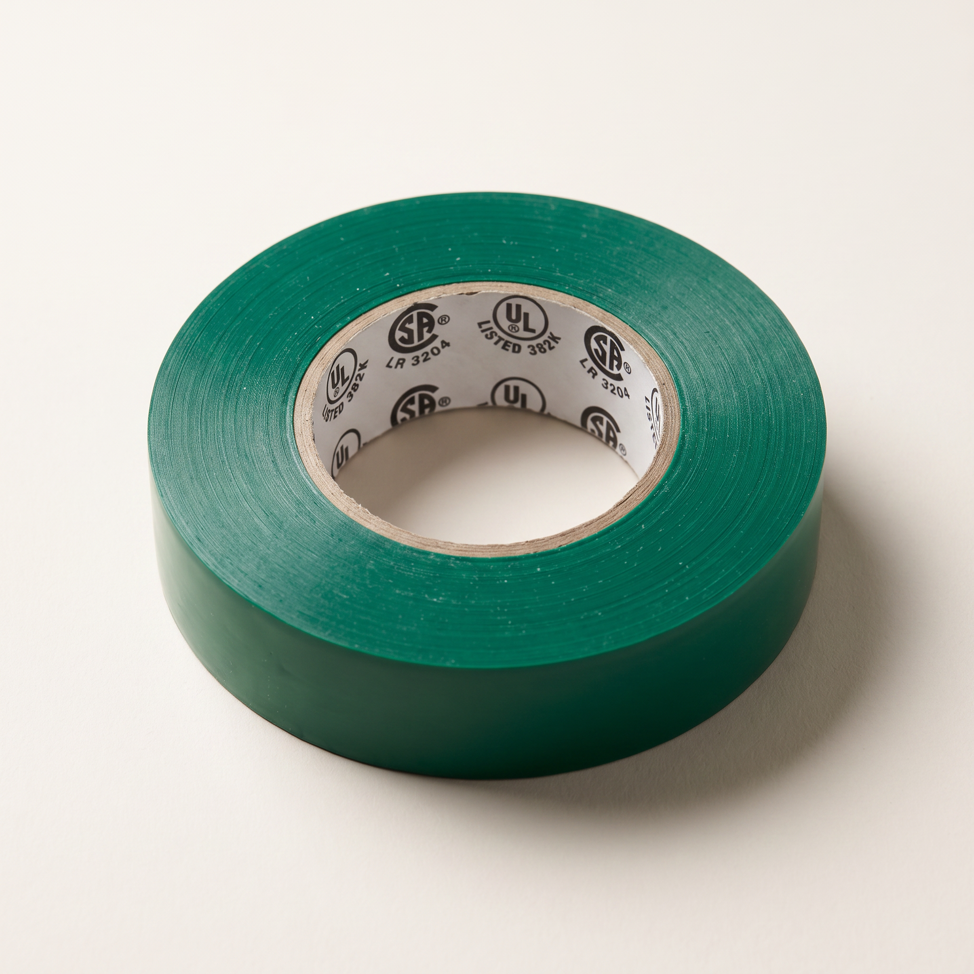 Green Vinyl Electrical Tape — 3/4" x 66 ft (18mm x 20m)