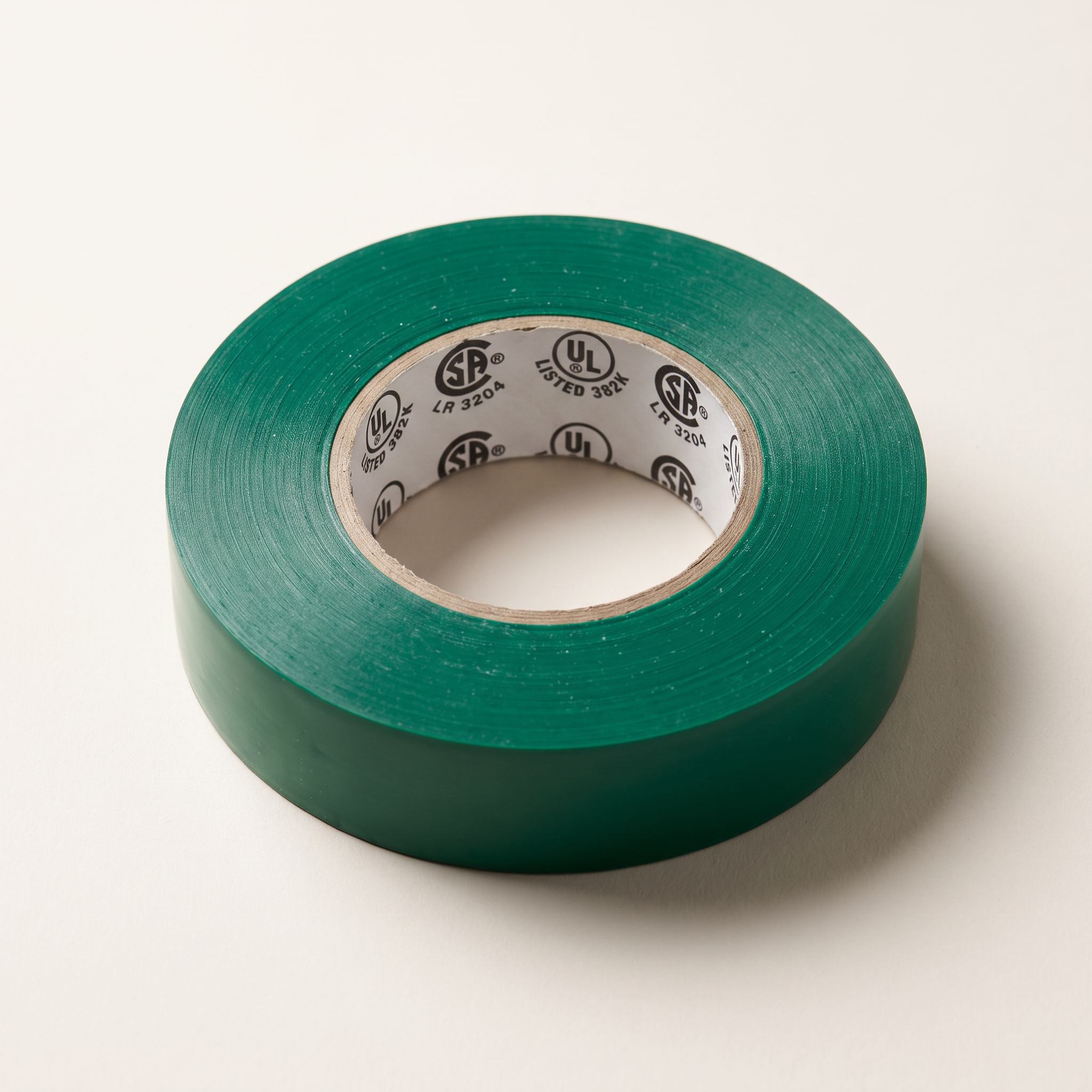 Green Vinyl Electrical Tape — 3/4" x 66 ft (18mm x 20m)