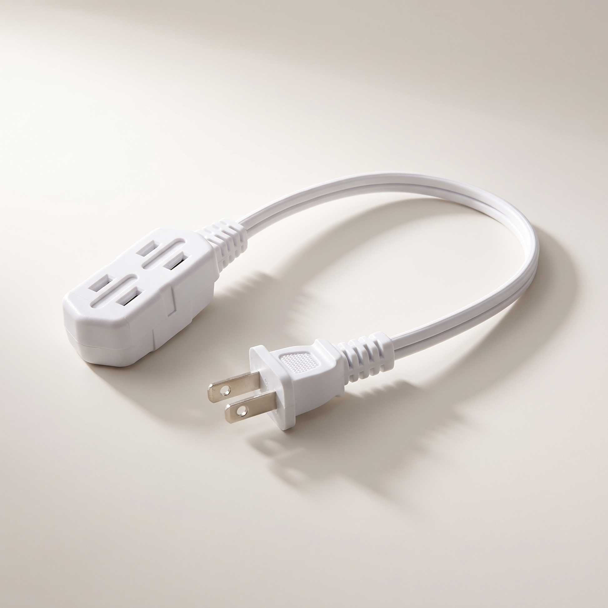 Indoor Light-Duty Extension Cord 4.5m (14.7 ft) White — 16/2 SPT-2, 3-Outlet