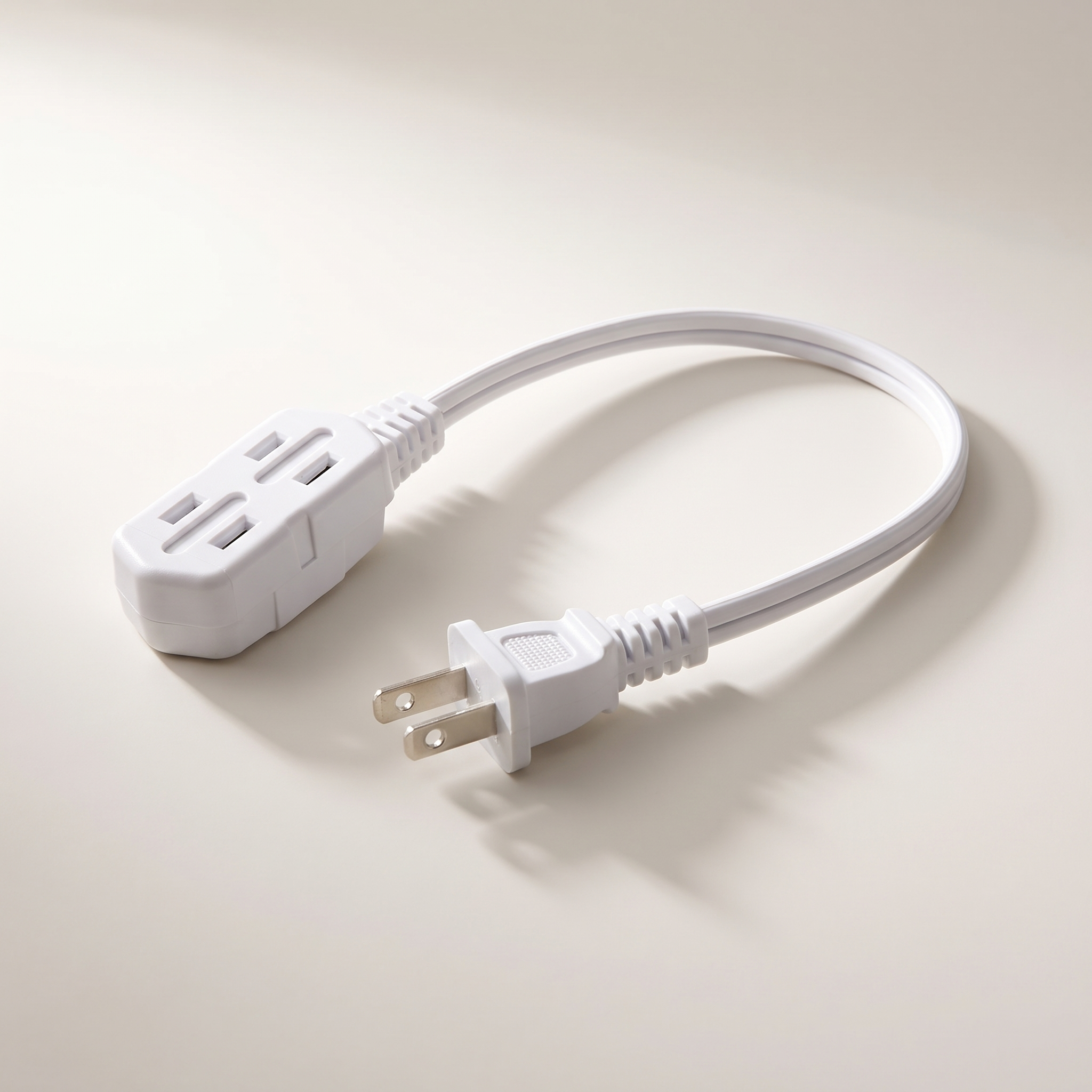 Indoor Light-Duty Extension Cord 4.5m (14.7 ft) White — 16/2 SPT-2, 3-Outlet