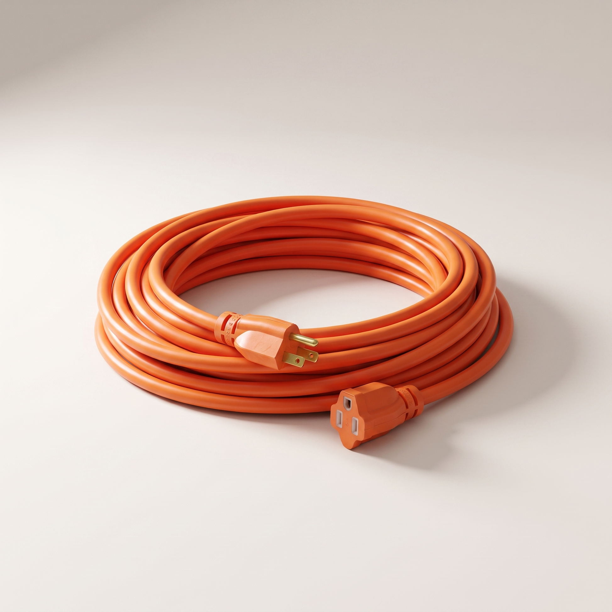 Outdoor Medium-Duty Extension Cord 4.5m (14.7 ft) Orange — 16/3 SJTW, 13A, 1-Outlet
