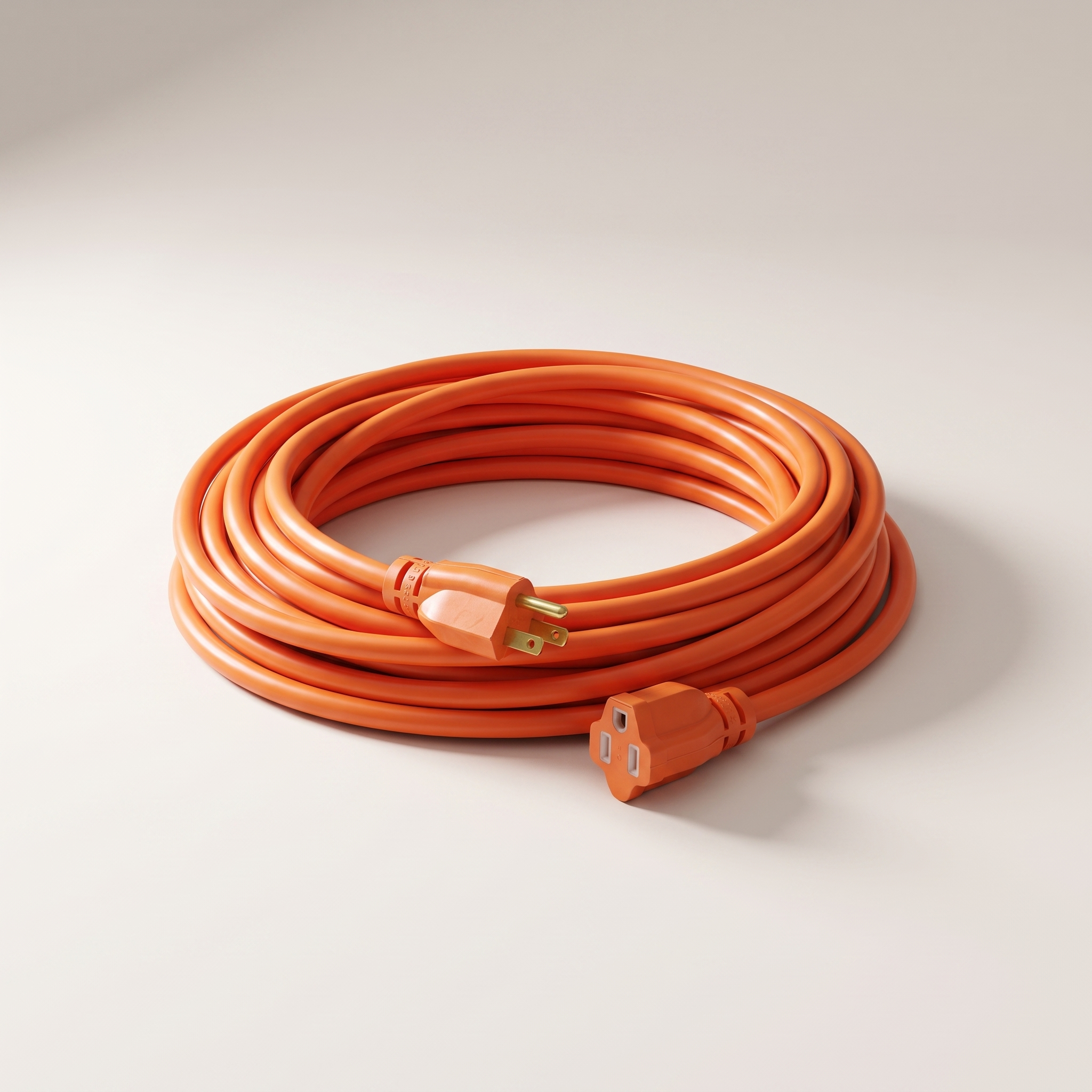 Outdoor Medium-Duty Extension Cord 4.5m (14.7 ft) Orange — 16/3 SJTW, 13A, 1-Outlet