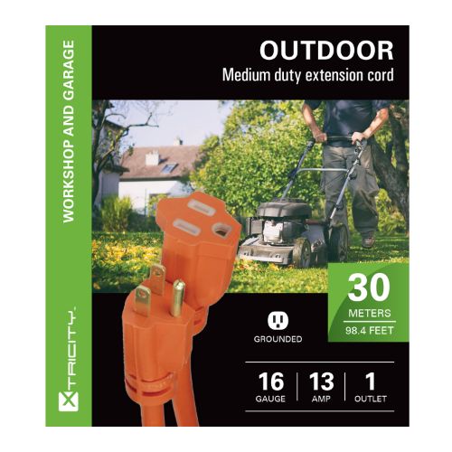 Ext.Orange 30m 16/3 SJTW 1-outlet