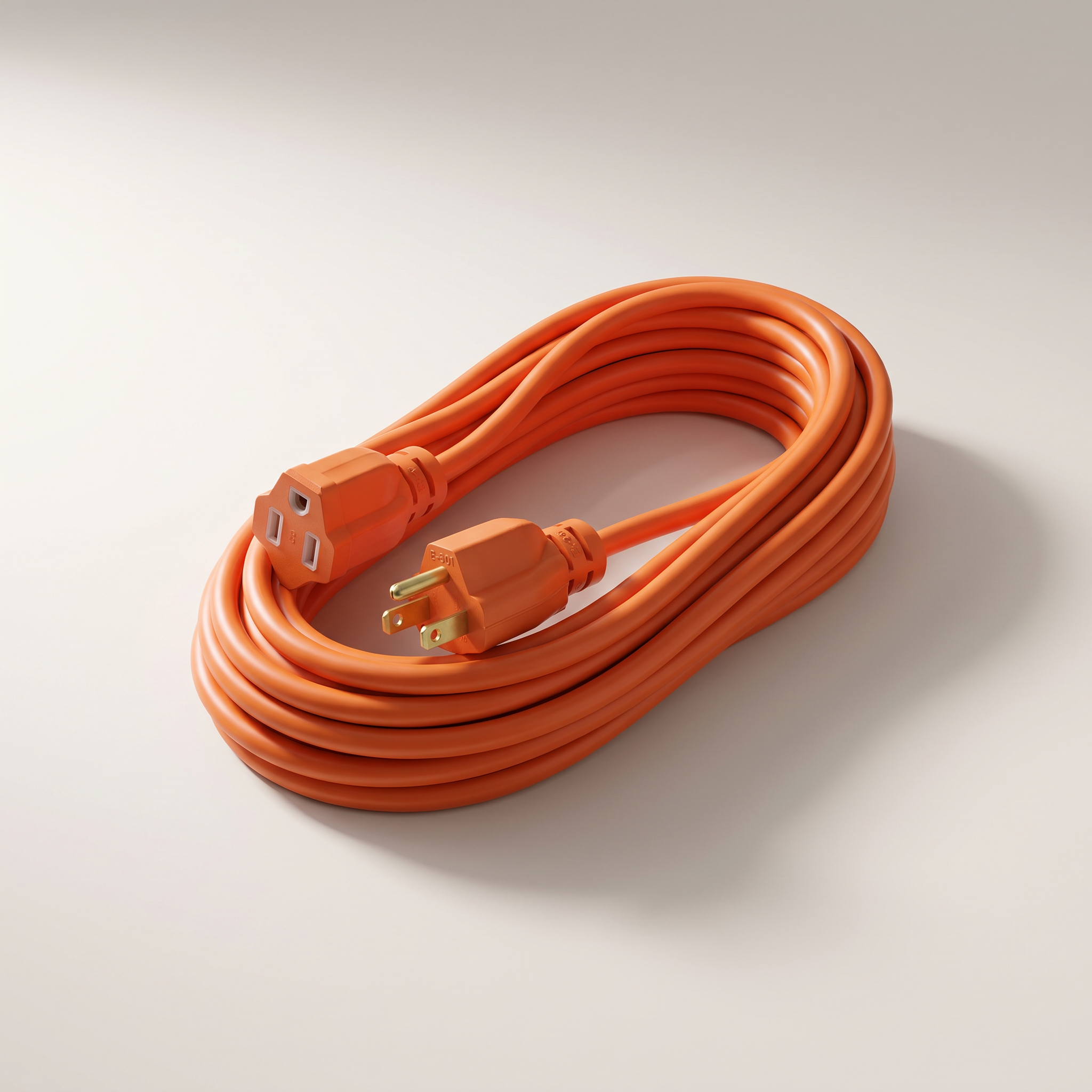 Outdoor Medium-Duty Extension Cord 10m (32.8 ft) Orange — 16/3 SJTW, 13A, 1-Outlet